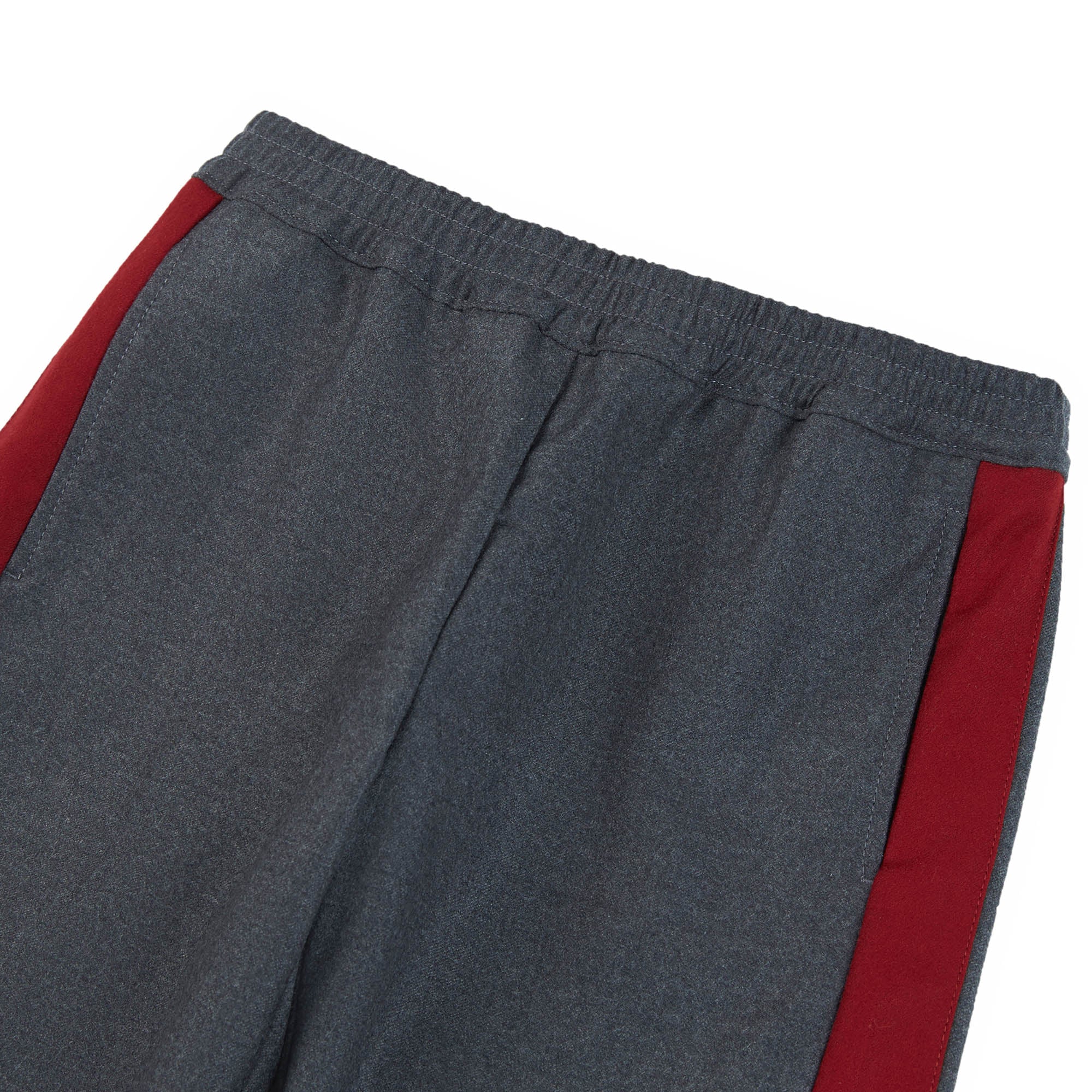 Boys Grey Logo Wool Trousers