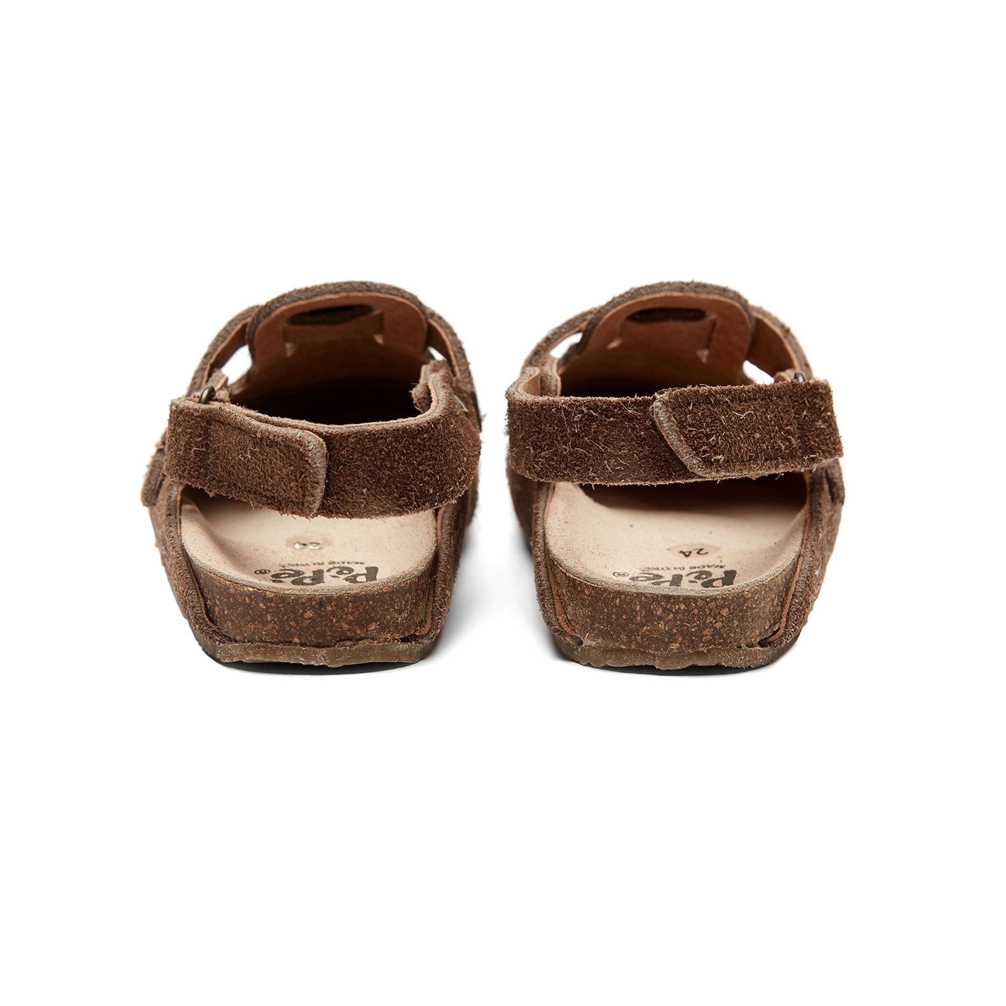 Boys & Girls Brown Slippers With Ankle Strap