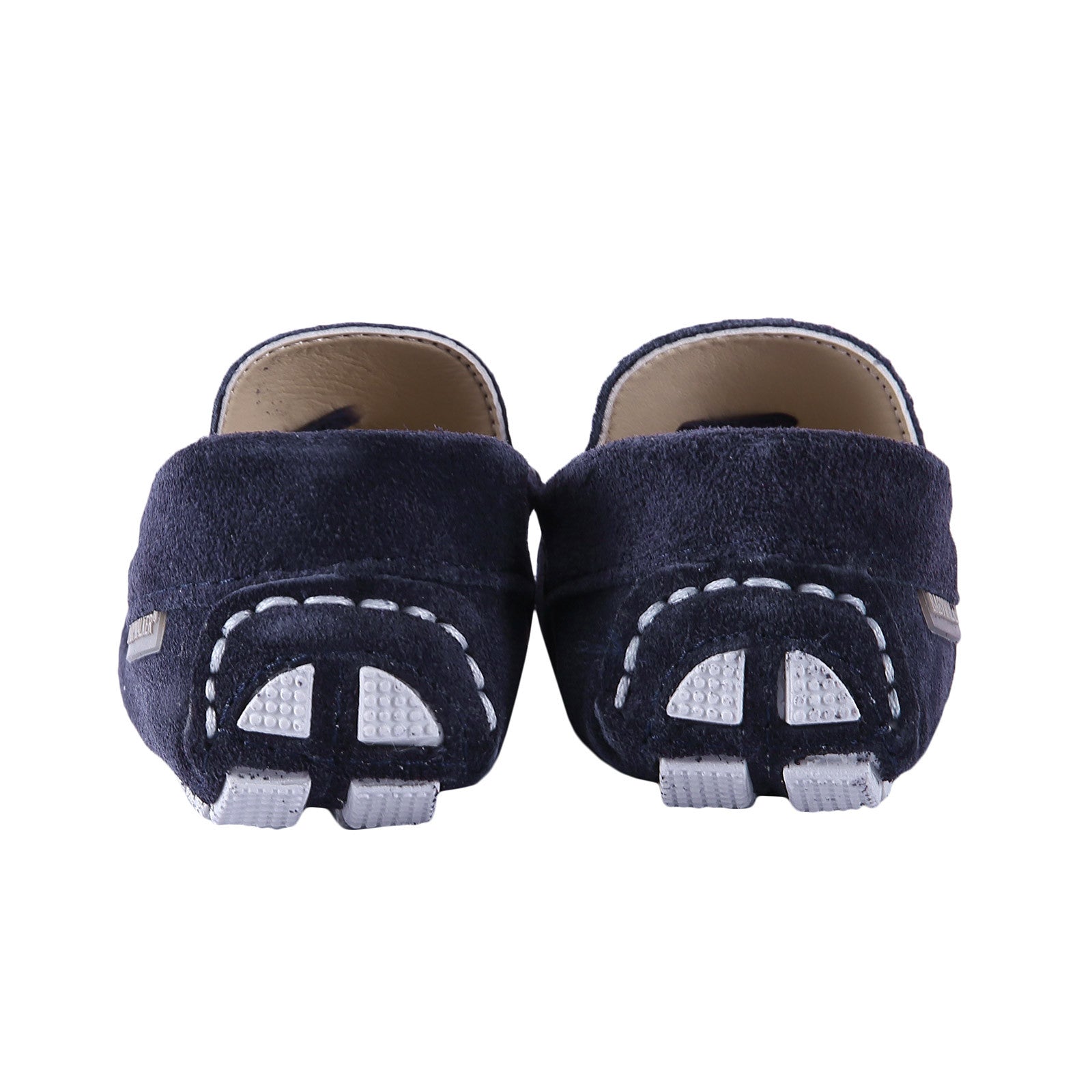 Boys&Girls Navy Blue Suede Leather Loafers - CÉMAROSE | Children's Fashion Store - 3
