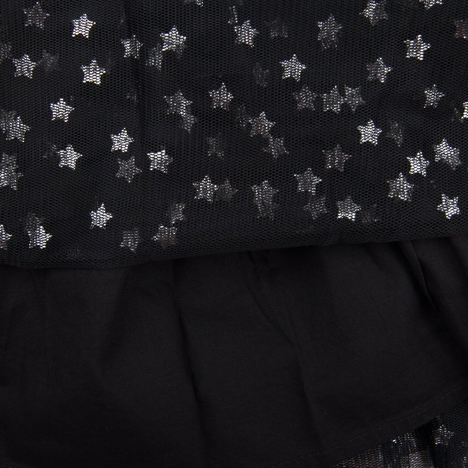 Honey Girls Black Tulle Skirt With Silver Stars - CÉMAROSE | Children's Fashion Store - 3