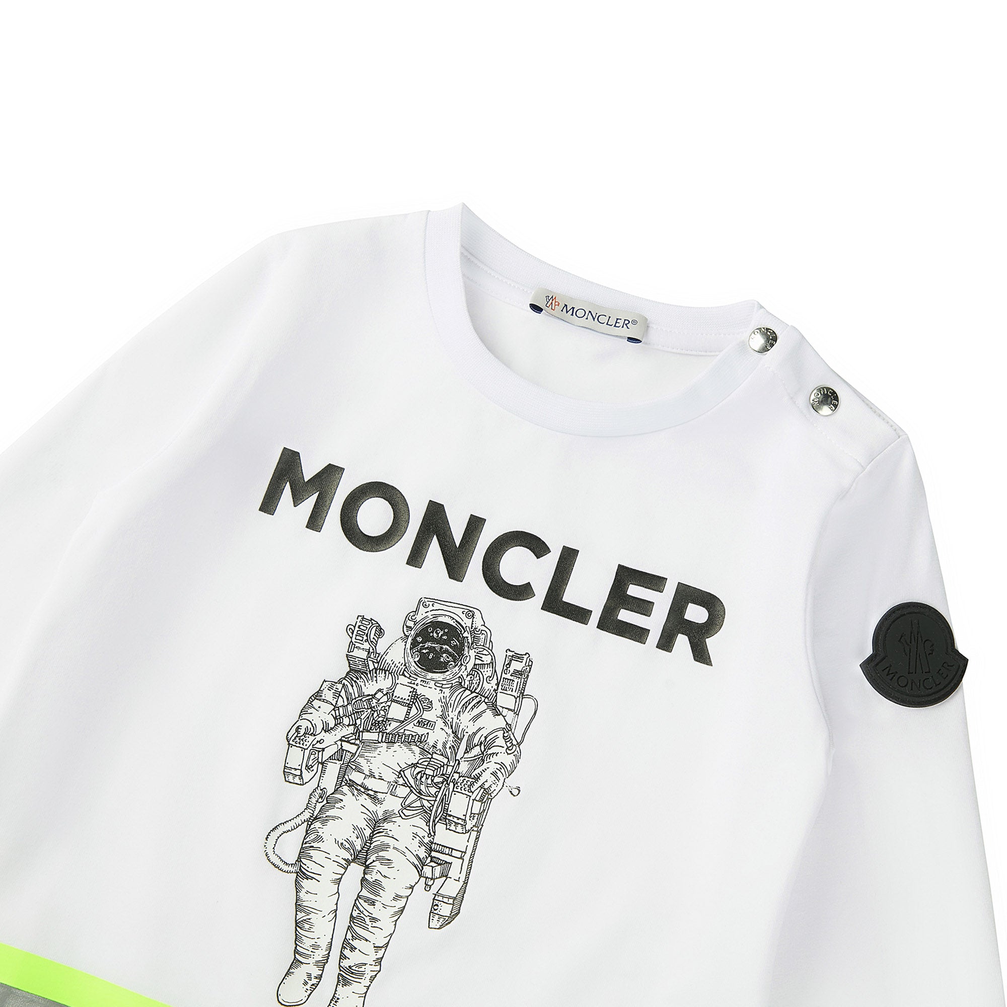 Baby Boys White Logo Cotton Top