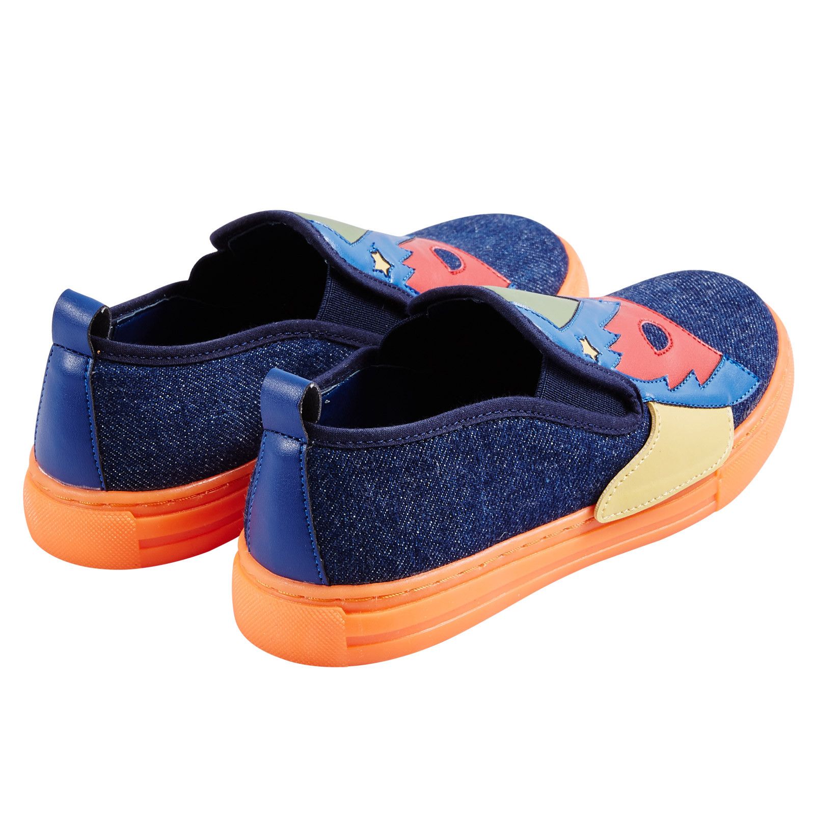 Leo Boys Multicolor Super Heroes Printed Denim Trainers - CÉMAROSE | Children's Fashion Store - 4