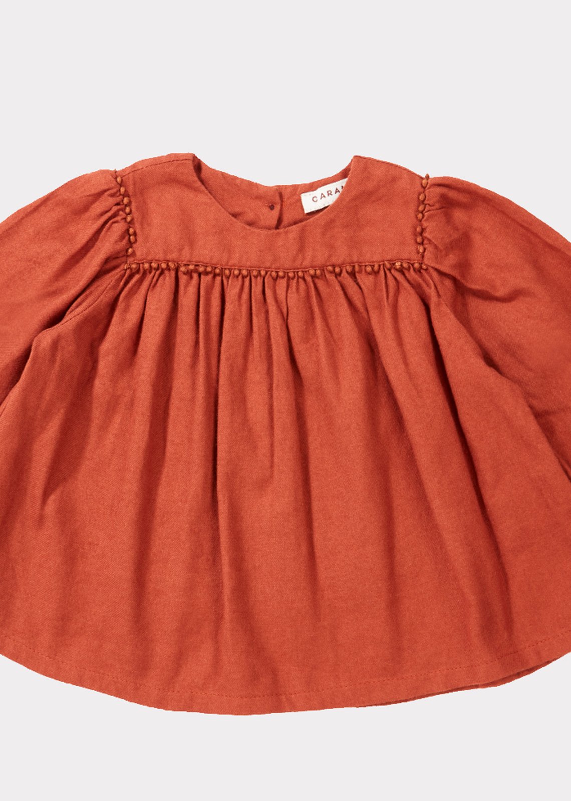 Baby Girls Paprika Cotton Blouse