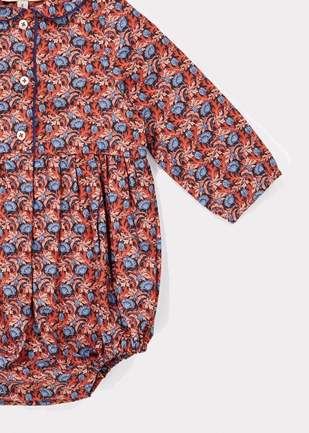 Baby Girls Poppy Printing Cotton Babysuit