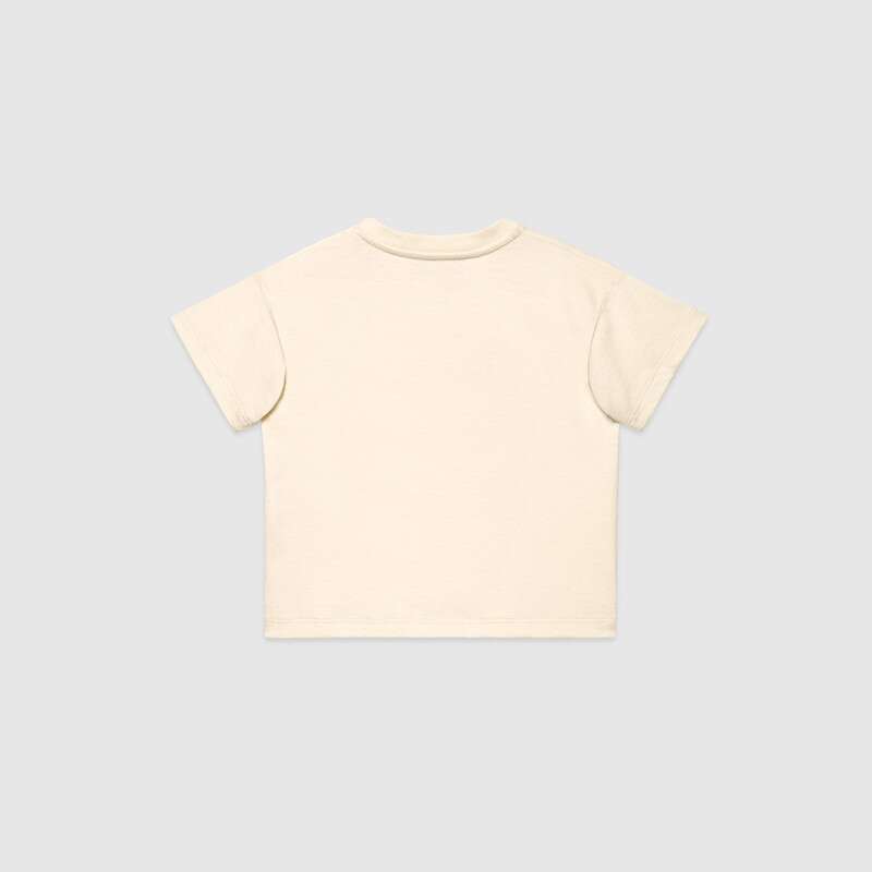 Baby Boys White Tennis Cotton T-shirt