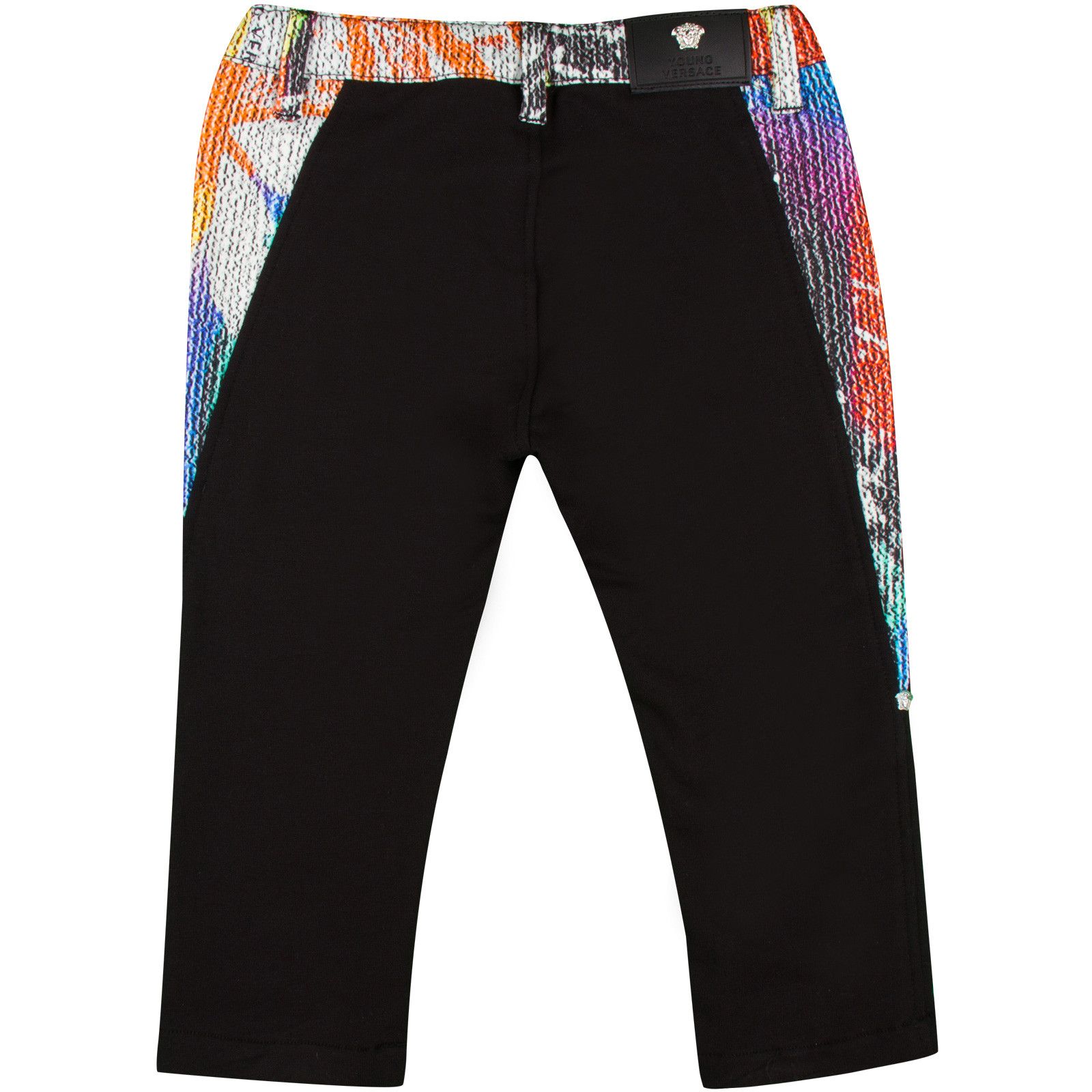 Baby Boys Black Trousers With Multicolor Elasticated Waistband - CÉMAROSE | Children's Fashion Store - 2