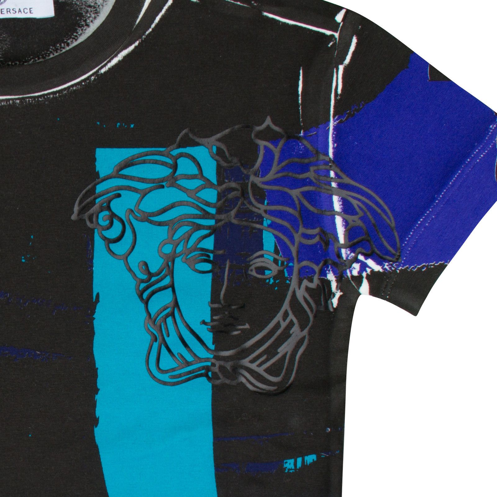 Boys Multicolor Printed Logo Cotton Jersey T-Shirt - CÉMAROSE | Children's Fashion Store - 2