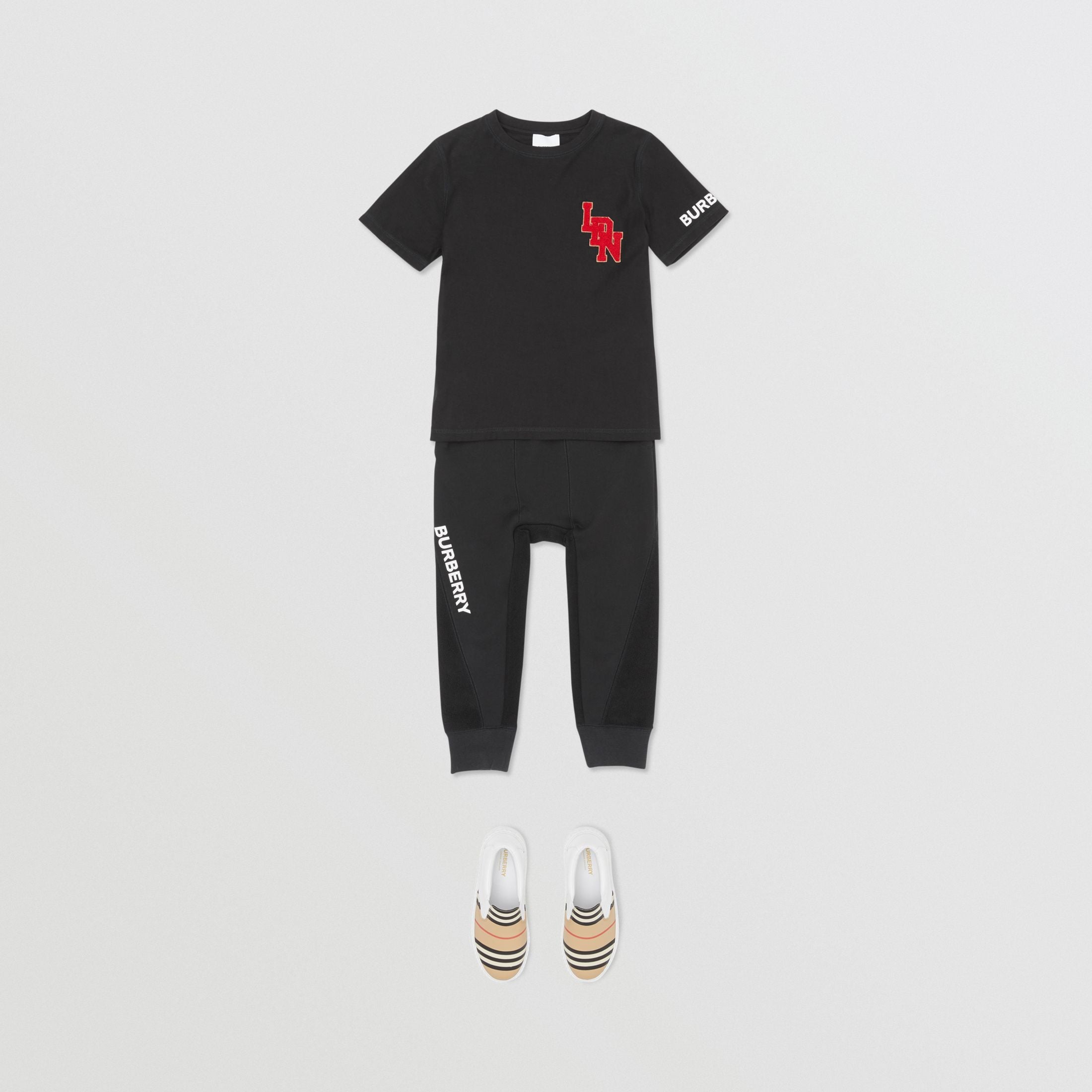 Boys Black Cotton T-shirt