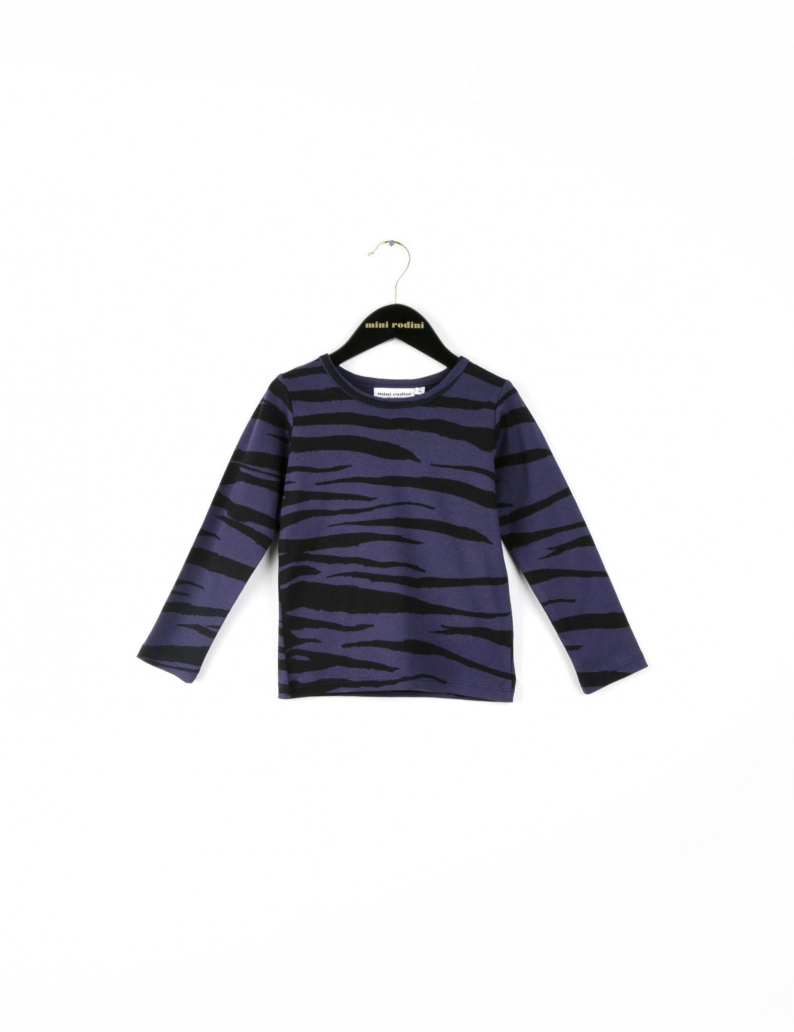 Tiger Dk Blue Stripes Long Sleeve T-Shirt - CÉMAROSE | Children's Fashion Store - 1