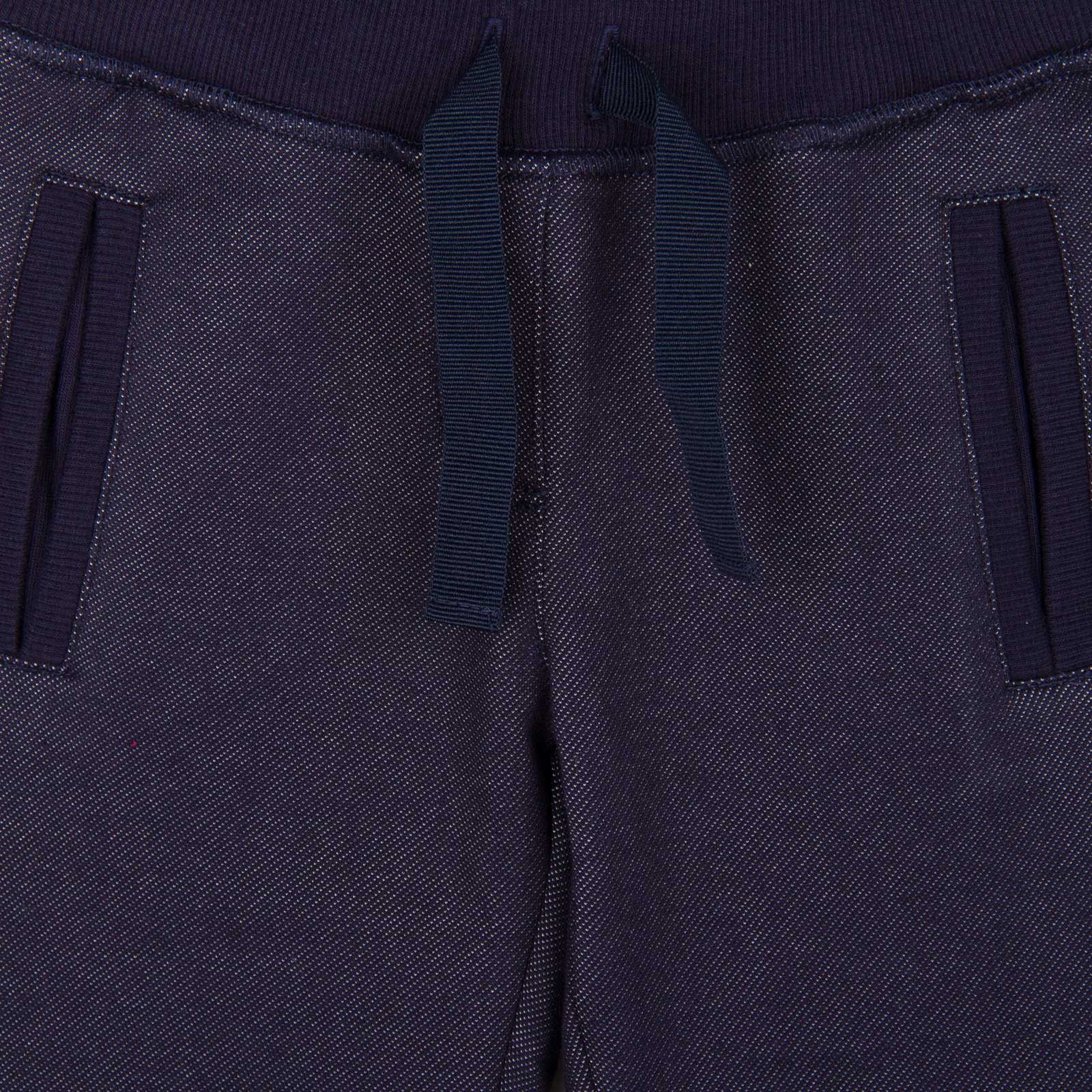 Boys&Girls Navy Blue Tiger Embroidered Demin Trousers With Ribbon Tie - CÉMAROSE | Children's Fashion Store - 3