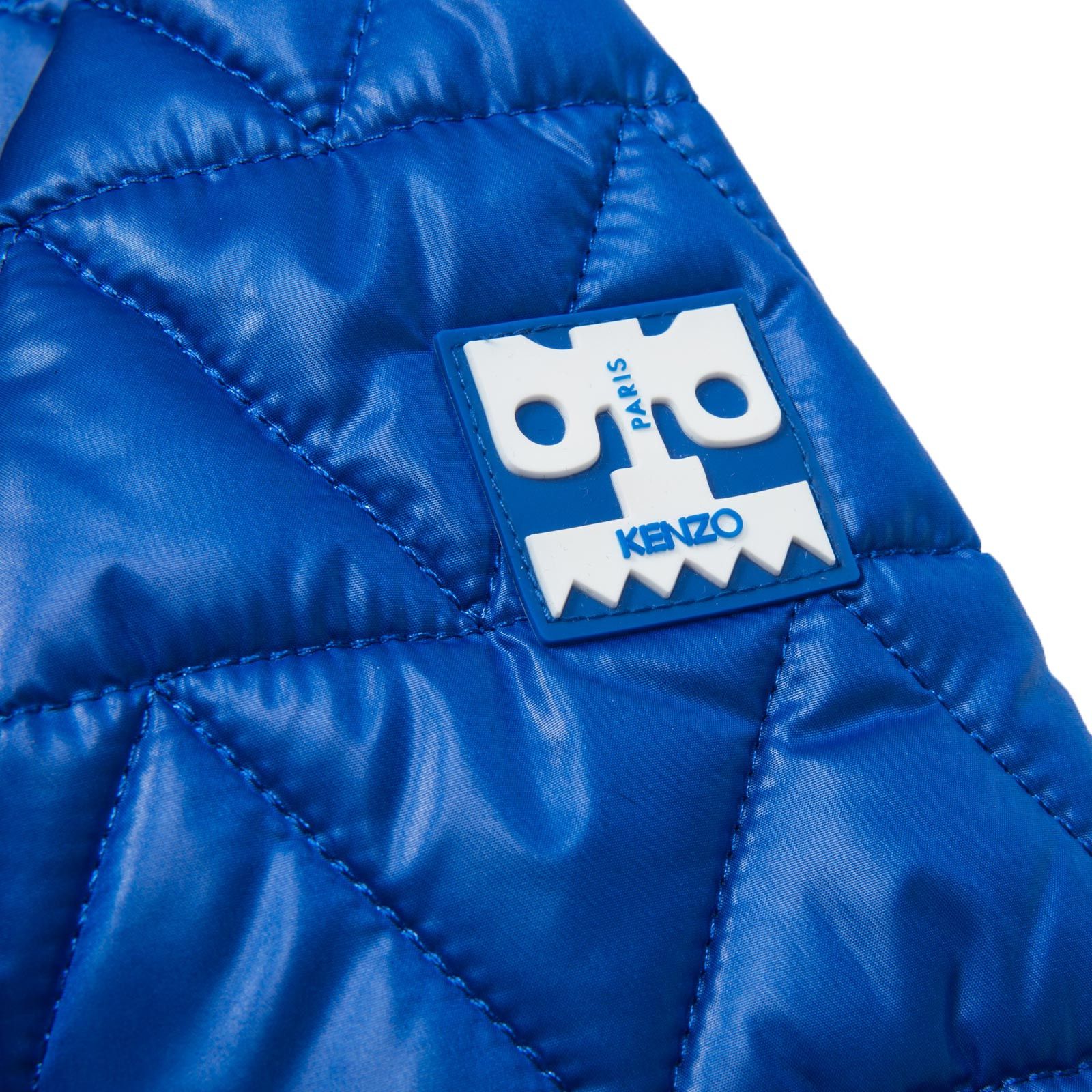 Boys Blue Quilted Jacket With Zipped Pockets - CÉMAROSE | Children's Fashion Store - 3