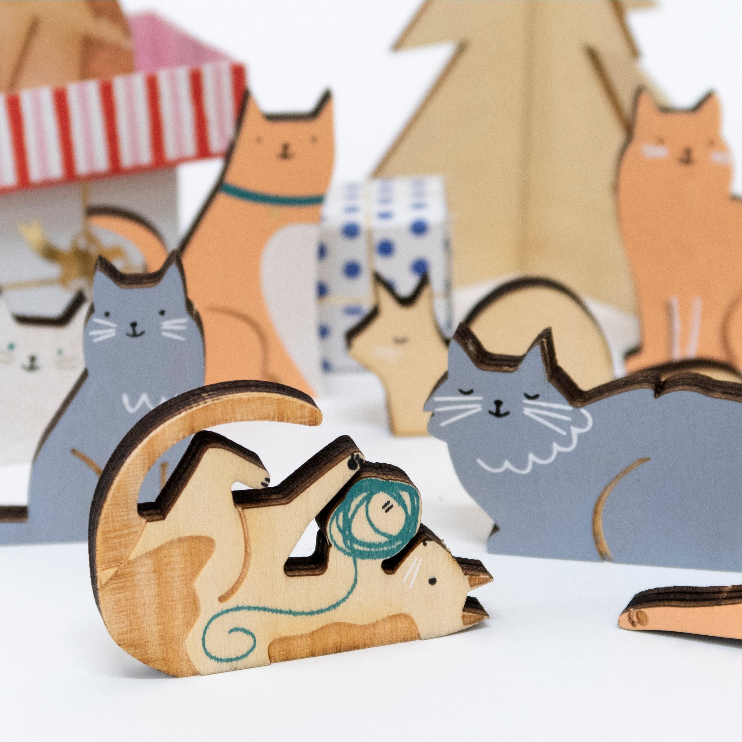 Valise Calendrier de l'Avent pour chats