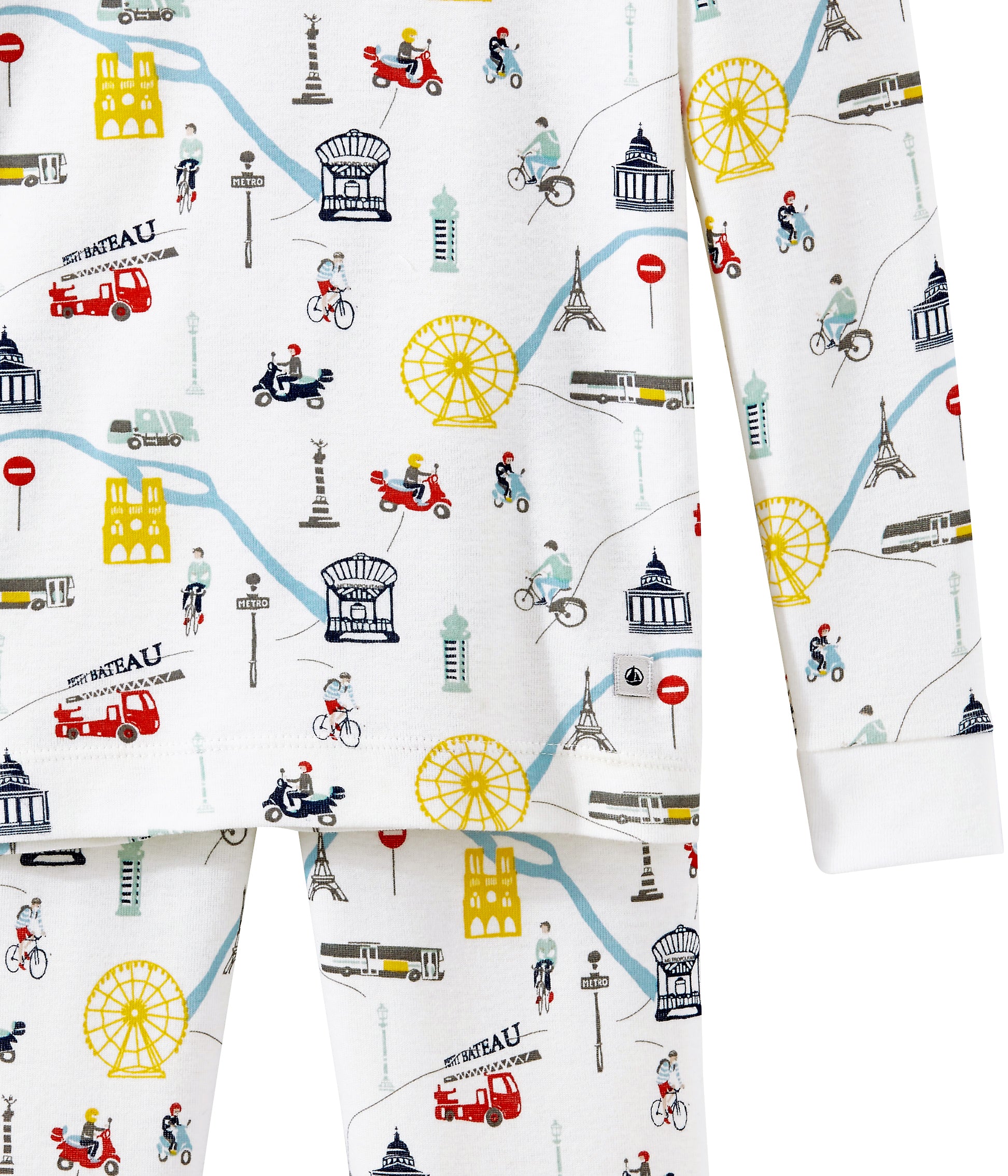 Girls & Boys White Printed Home Sets