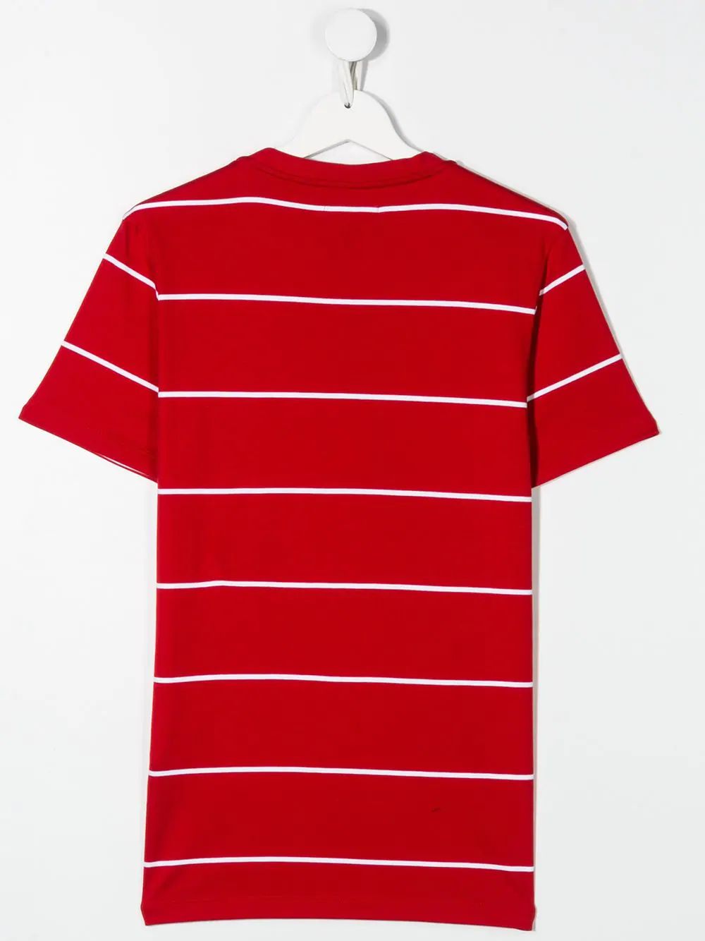 Boys Red Stripe Cotton T-Shirt
