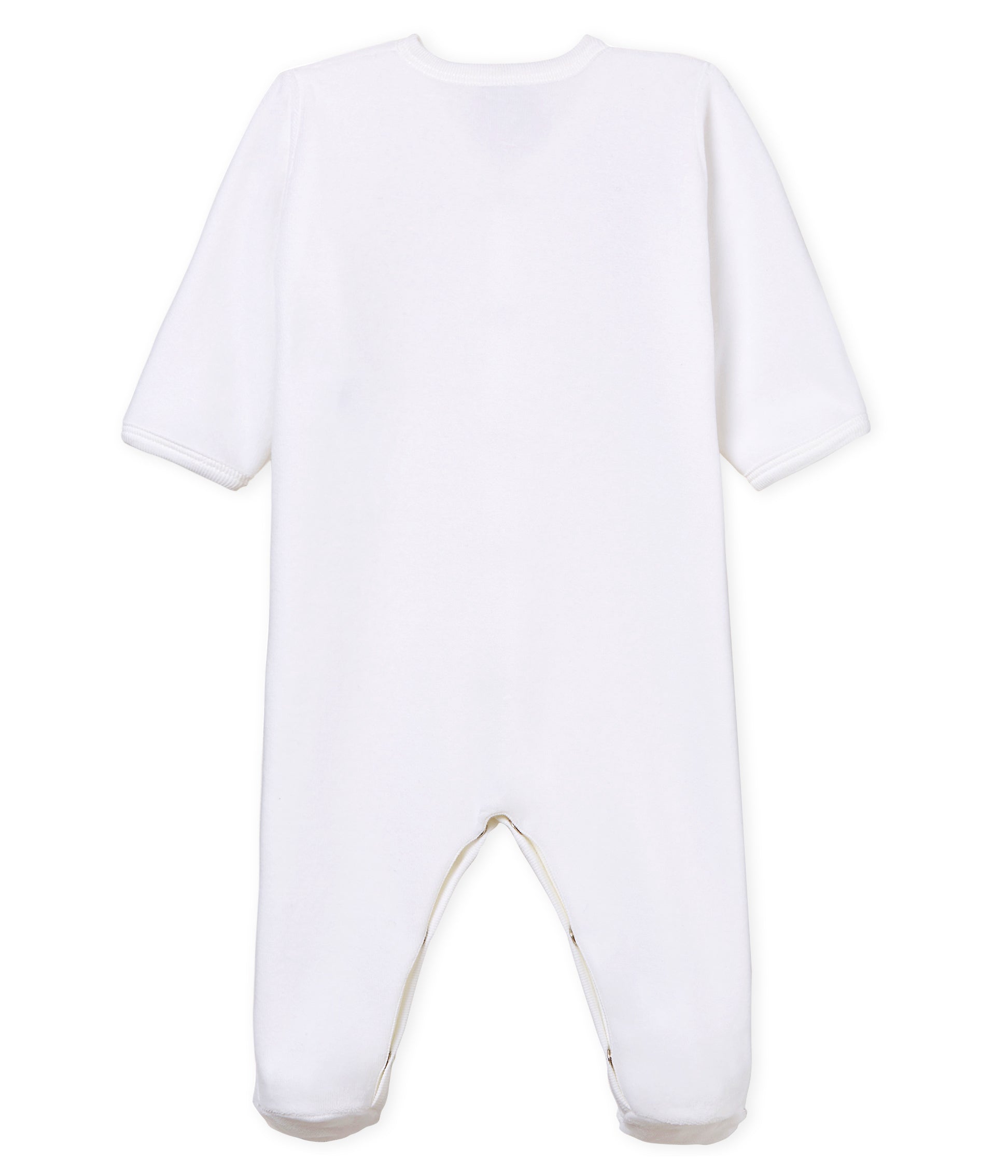 Baby Boys & Girls White Cotton Babysuits