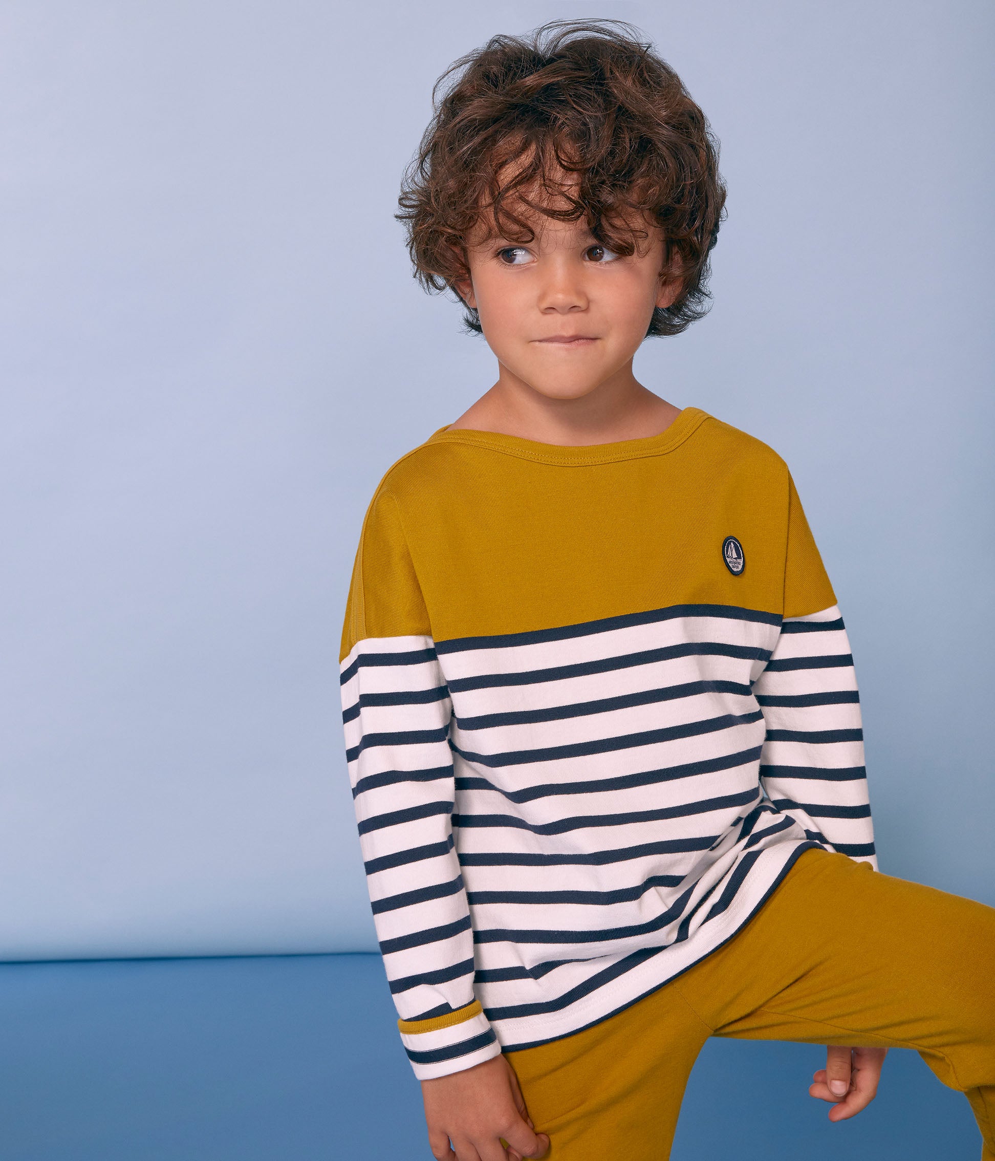 Boys & Girls Yellow Stripes T-shirt