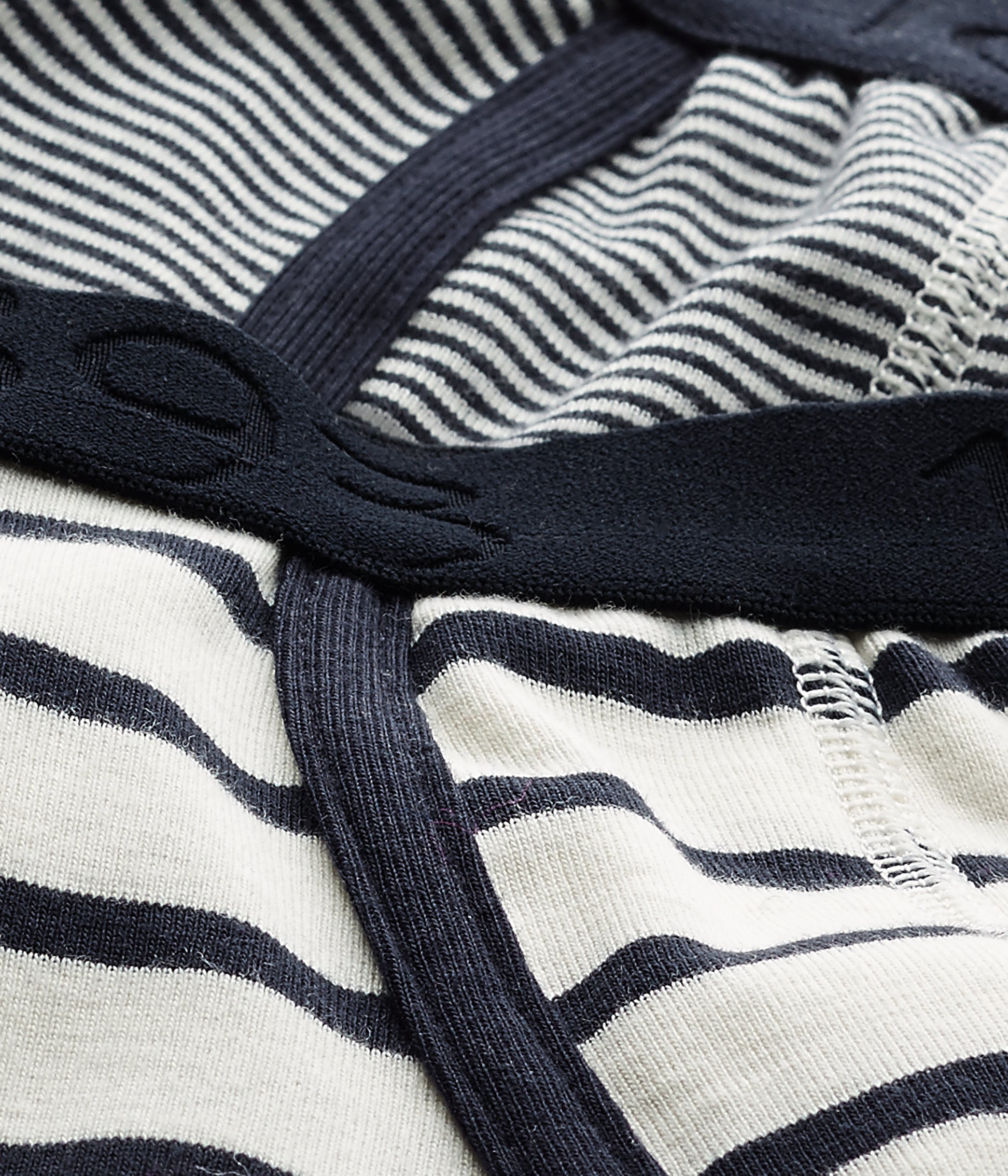 Boys White & Black Cotton Underwear Sets
