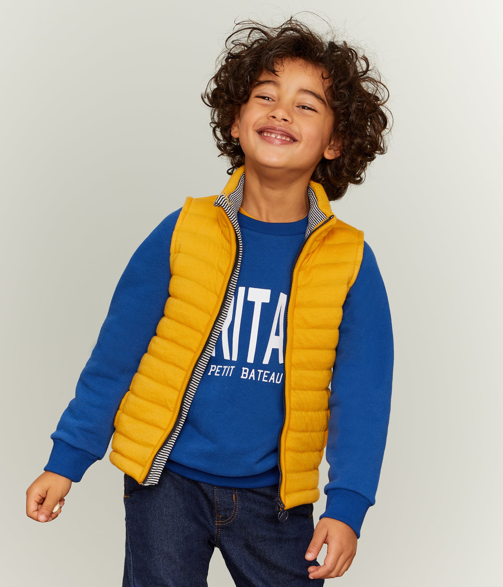 Boys Yellow Cotton Vest