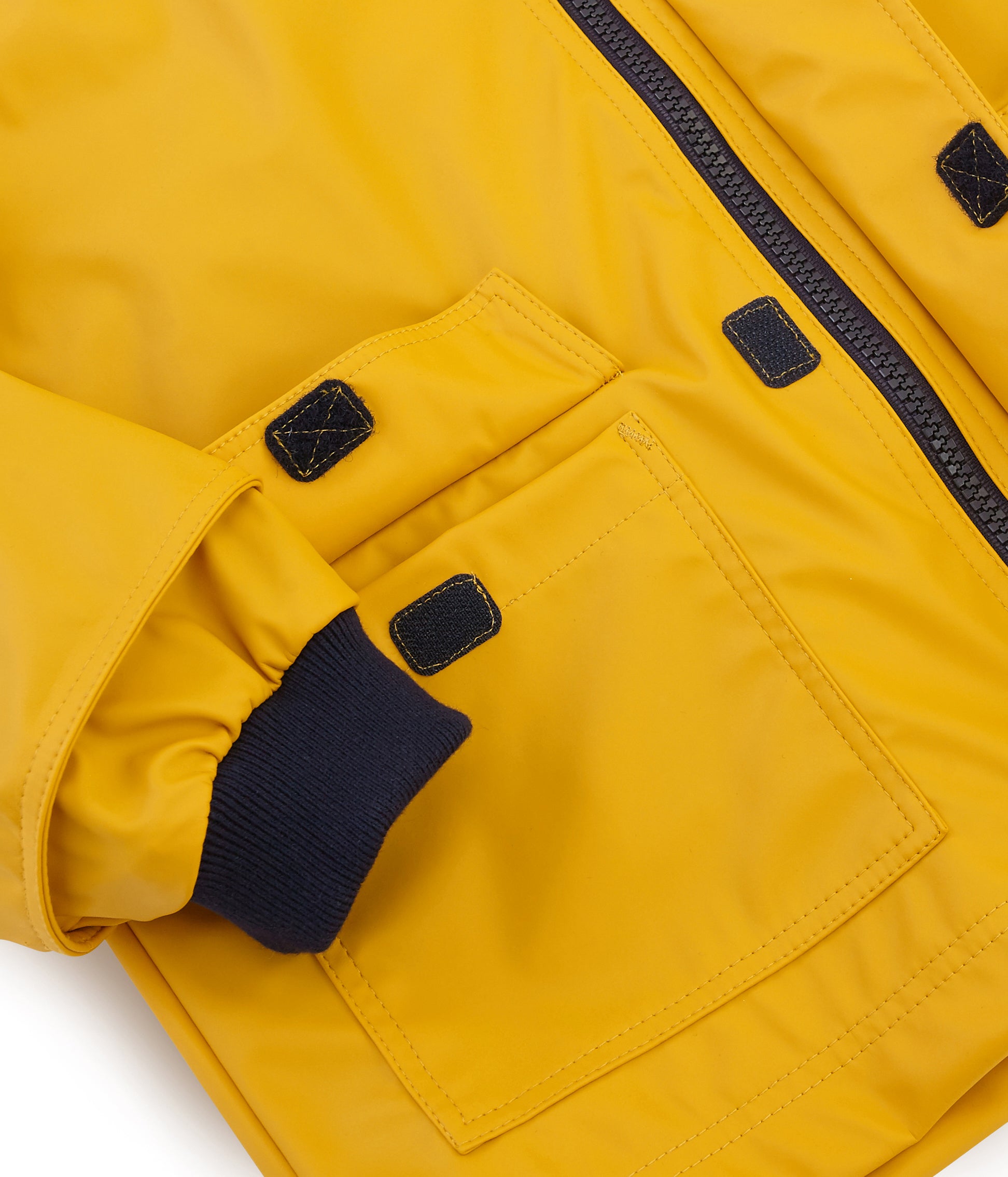Boys Yellow Hooded Coat