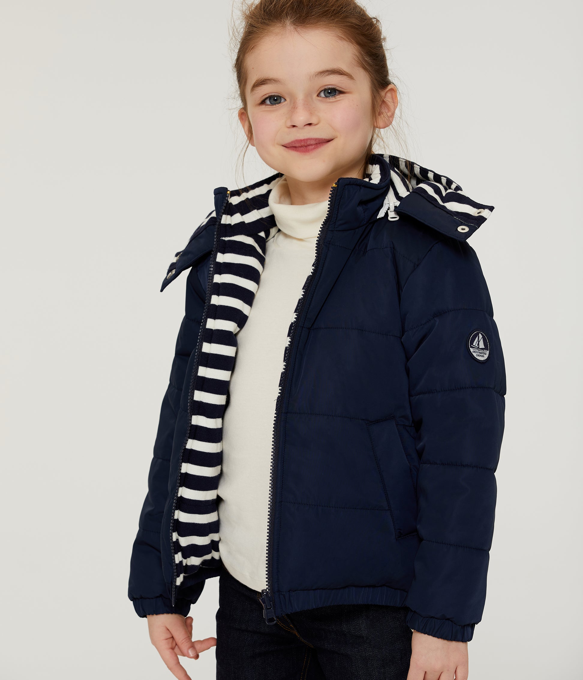 Boys & Girls Dark Blue Double Sided Coat
