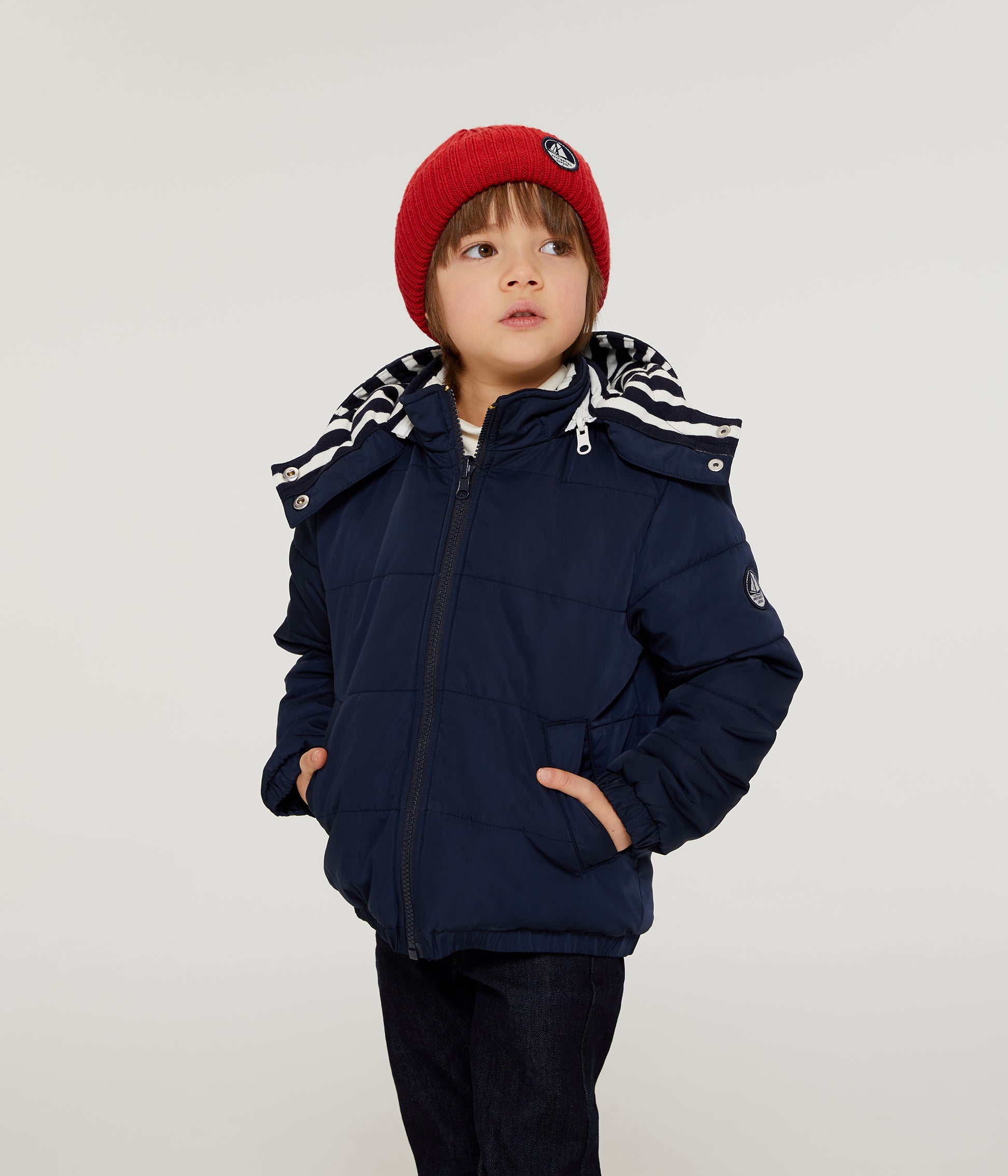 Boys & Girls Dark Blue Double Sided Coat