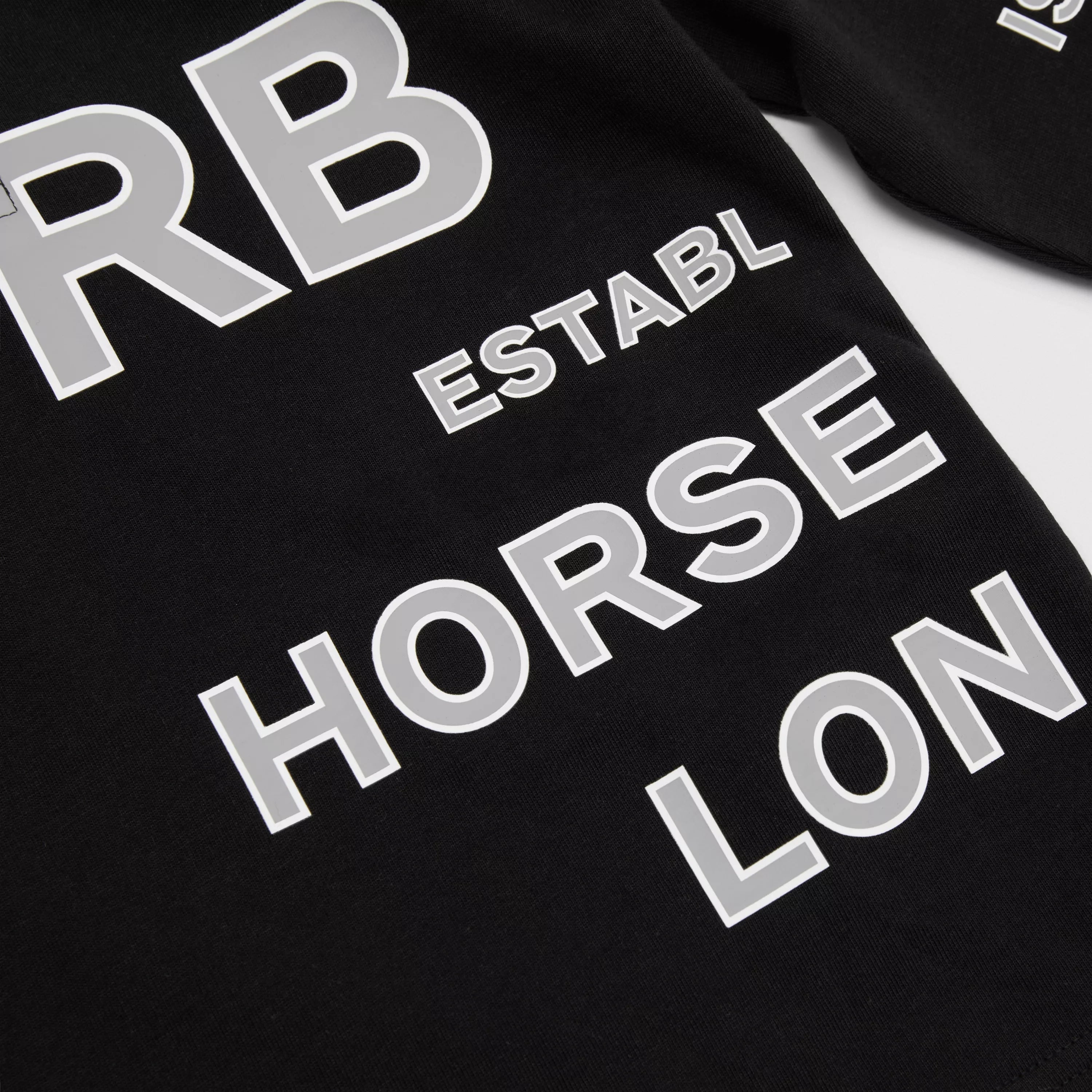 Boys Black Logo Cotton Polo Shirt