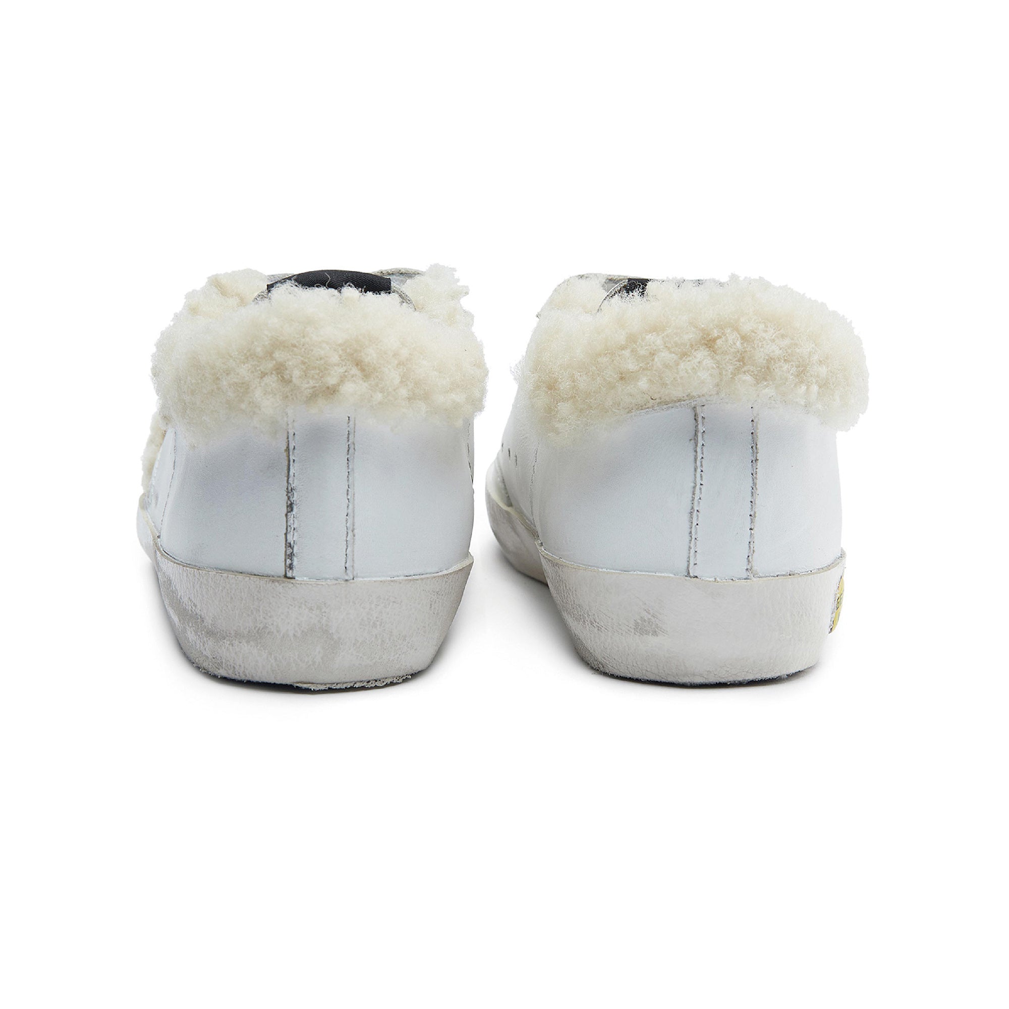 Baby Girls White Star Leather Shoes