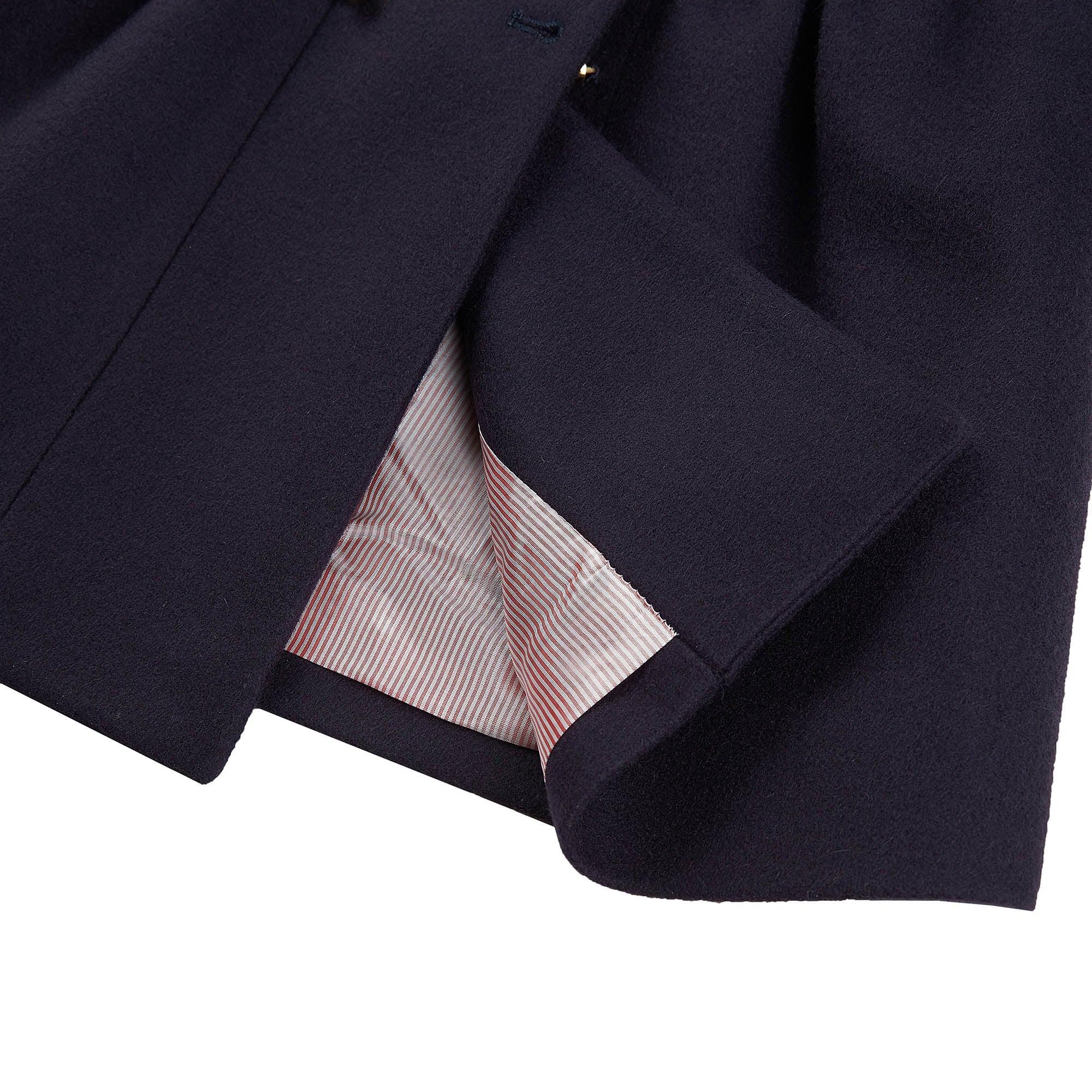 Baby Girls Blue Wool Coat