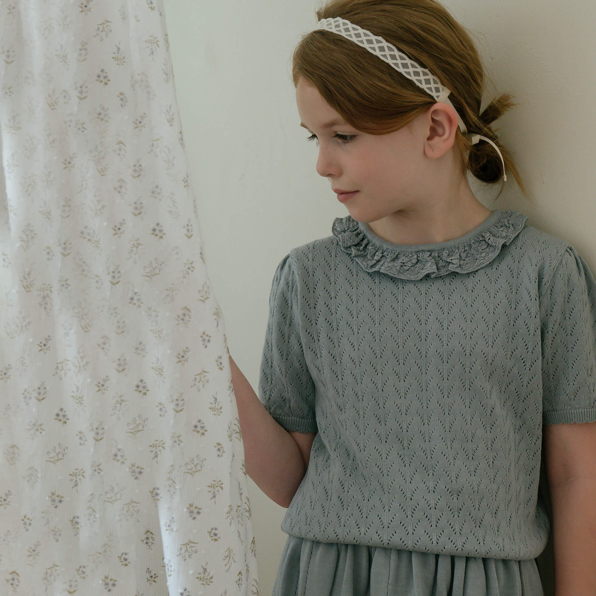 Girls White Lace Hairband