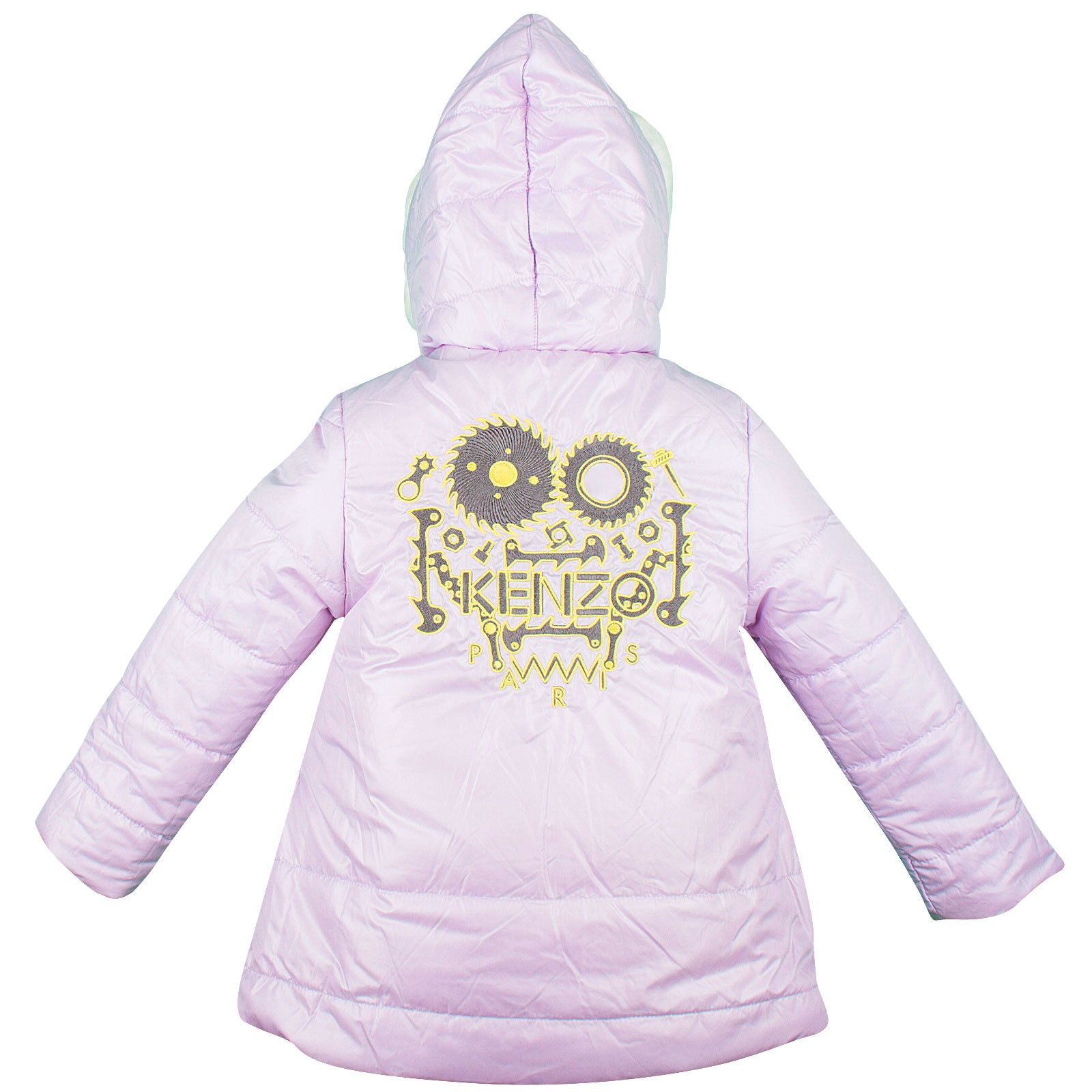 Baby Girls Lavender Monster Reversible Jacket  With Synthetic Fur Trims - CÉMAROSE | Children's Fashion Store - 4
