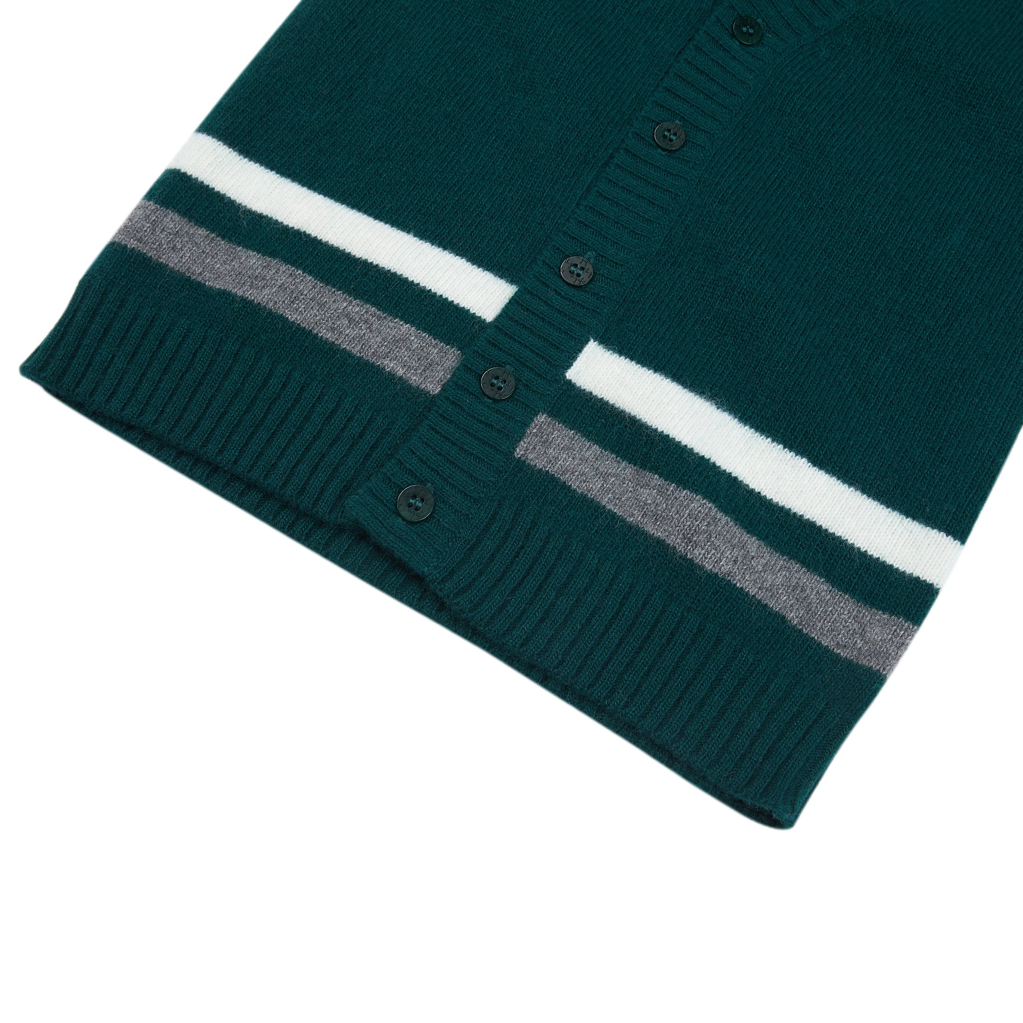 Boys Green Wool Cardigan