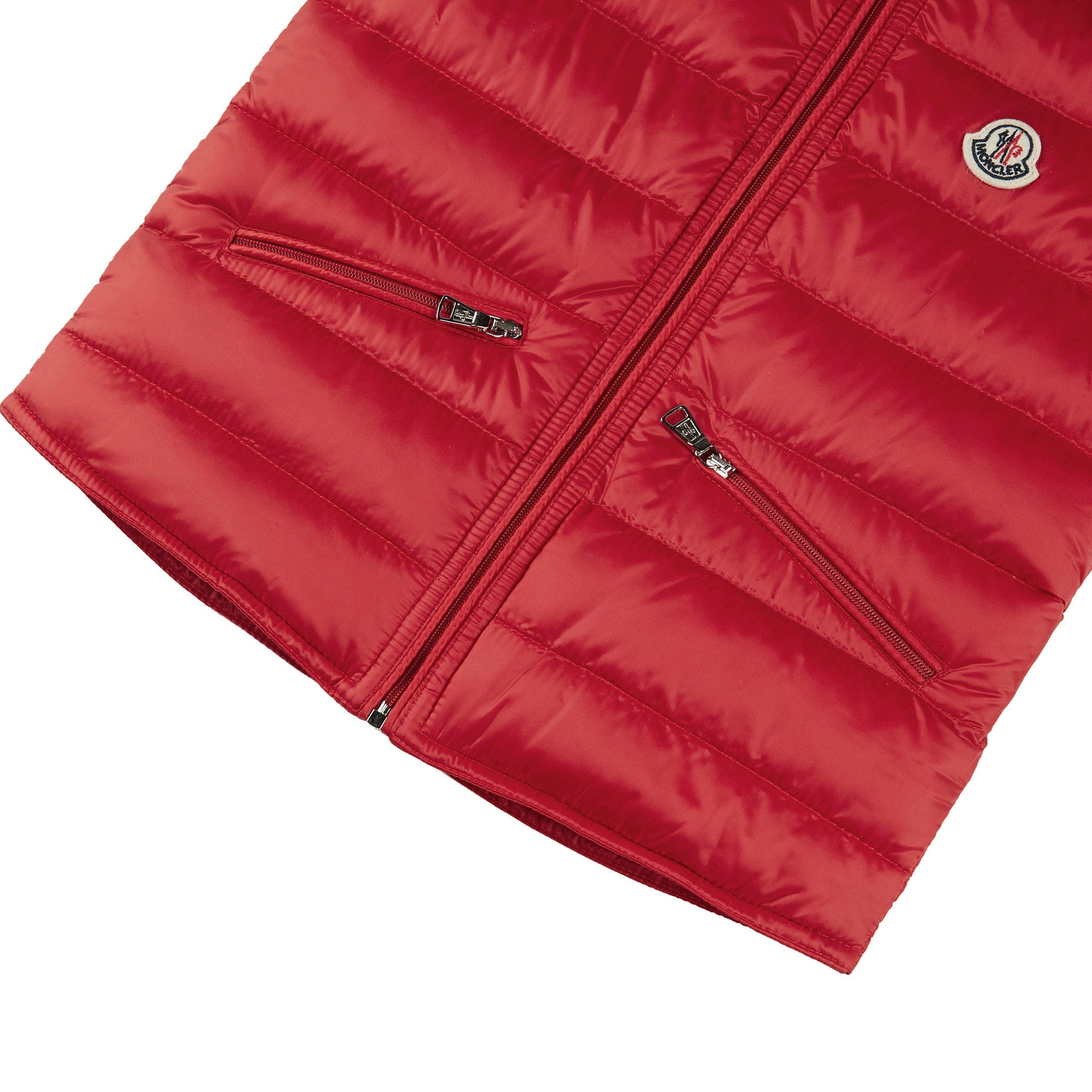 Boys Red Padded Down Gilet