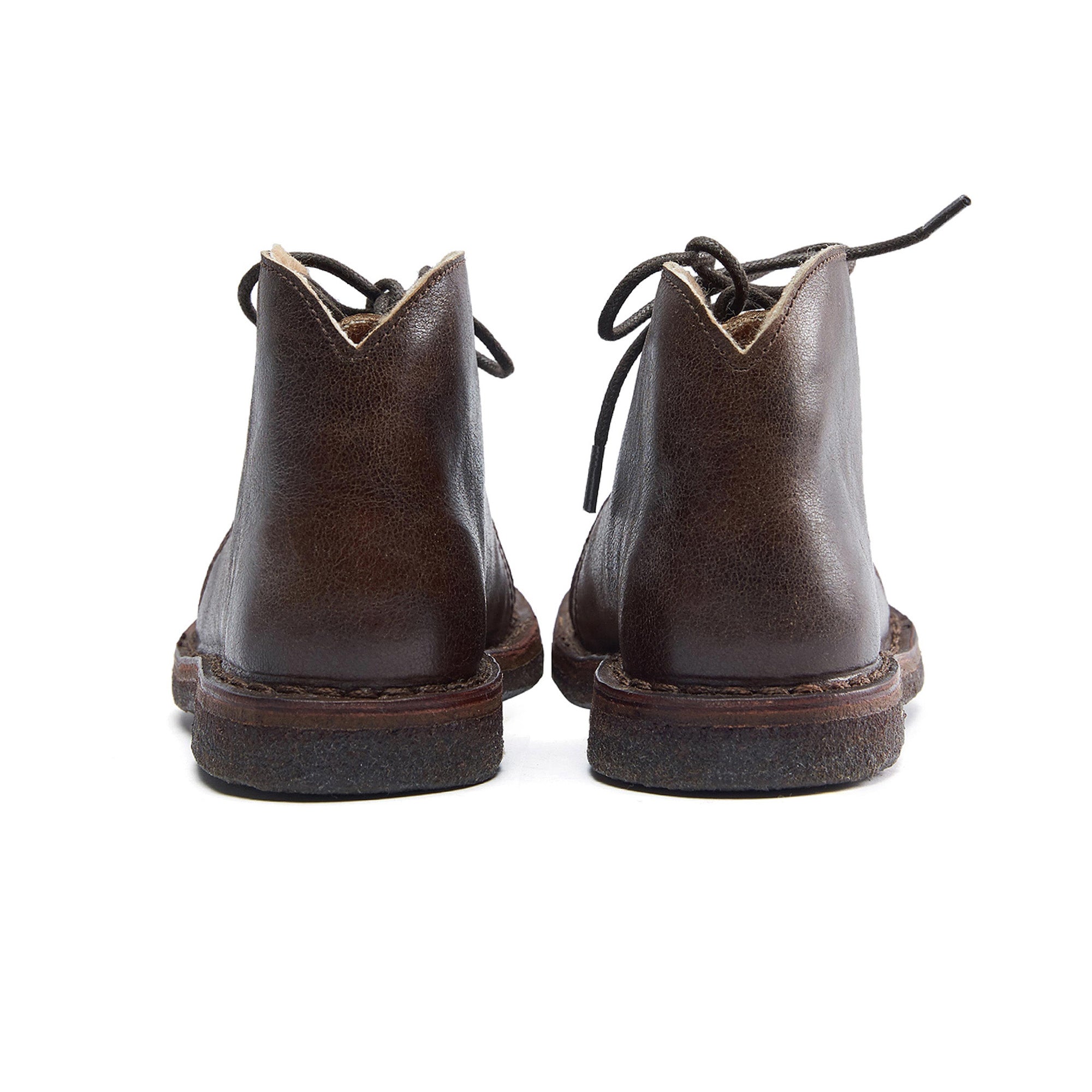 Boys & Girl Dark Brown Leather Shoes