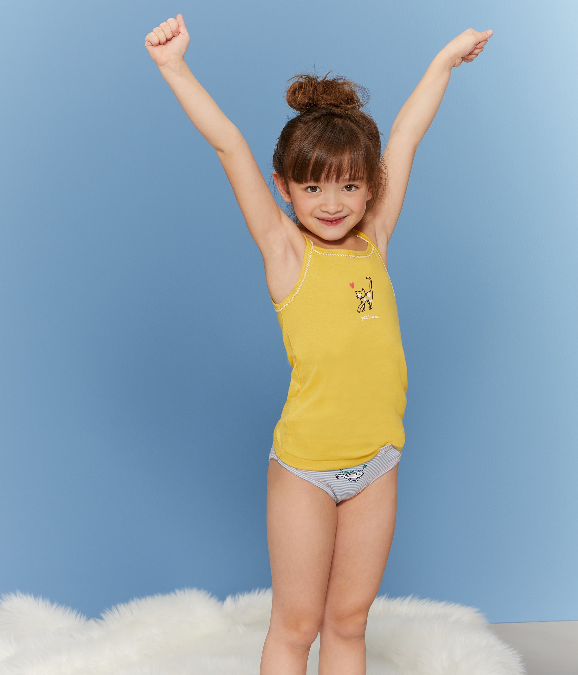 Girls Multicolor Cotton Vest Sets
