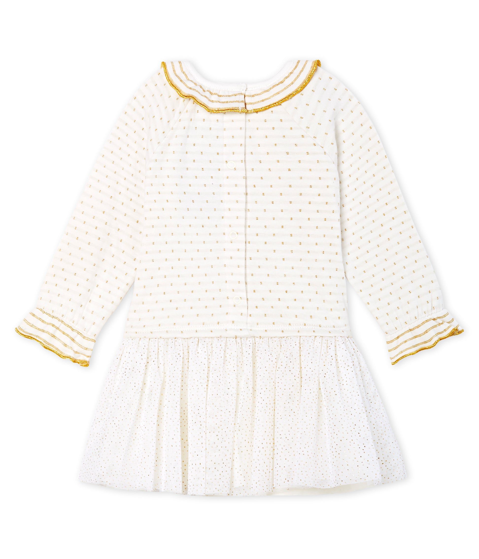 Baby Girls White Cotton Dress