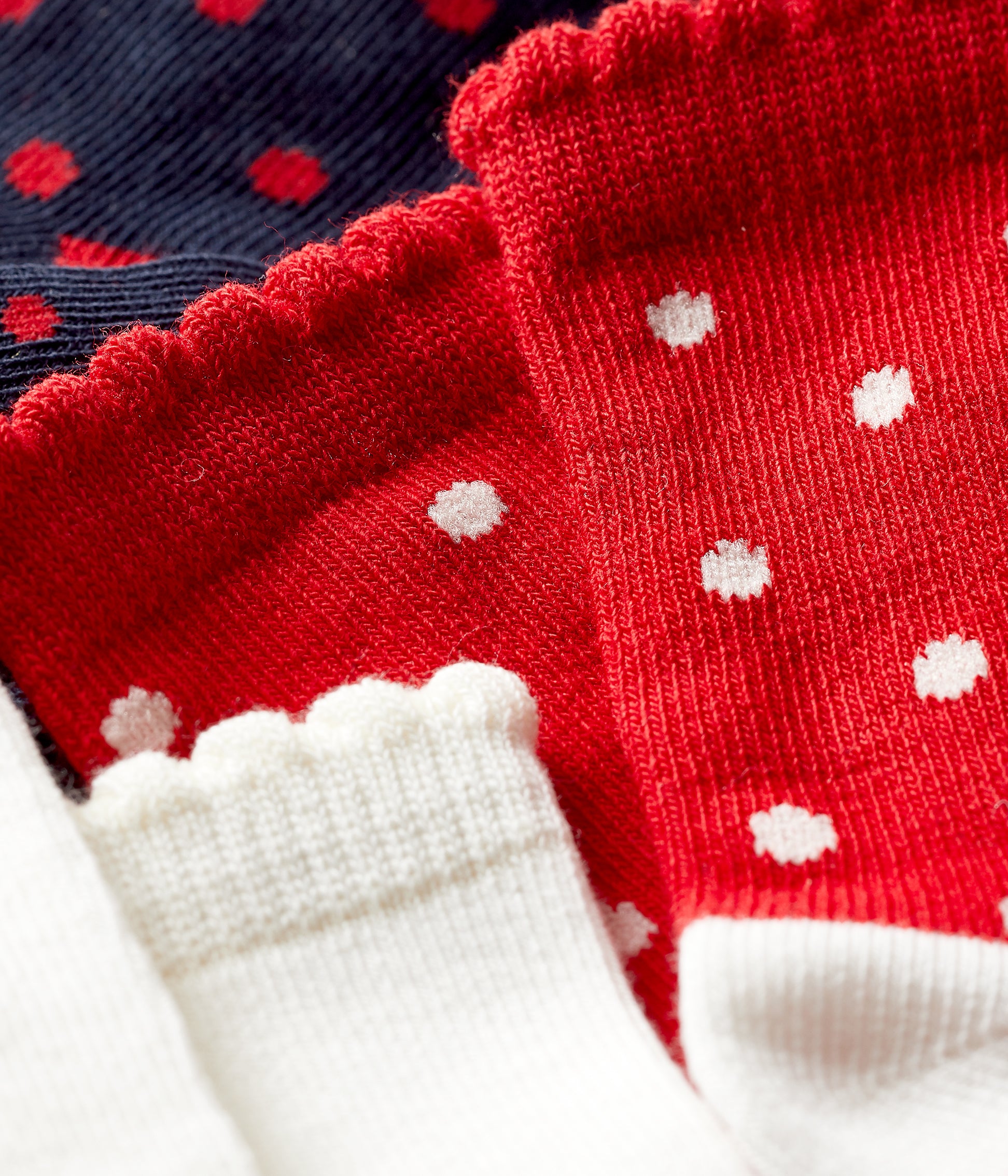 Chaussettes en coton multicolores pour bébés filles (3 pièces)