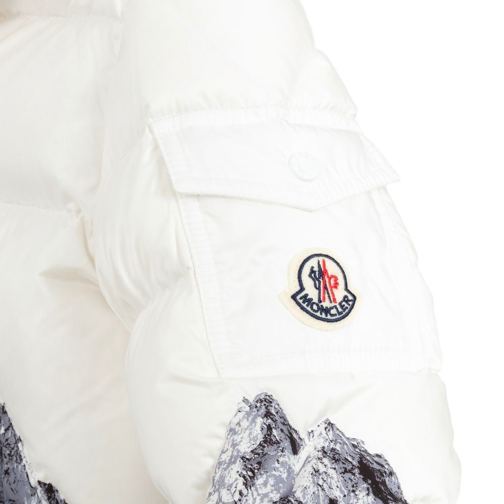 Boys Cream Padded Down Jacket
