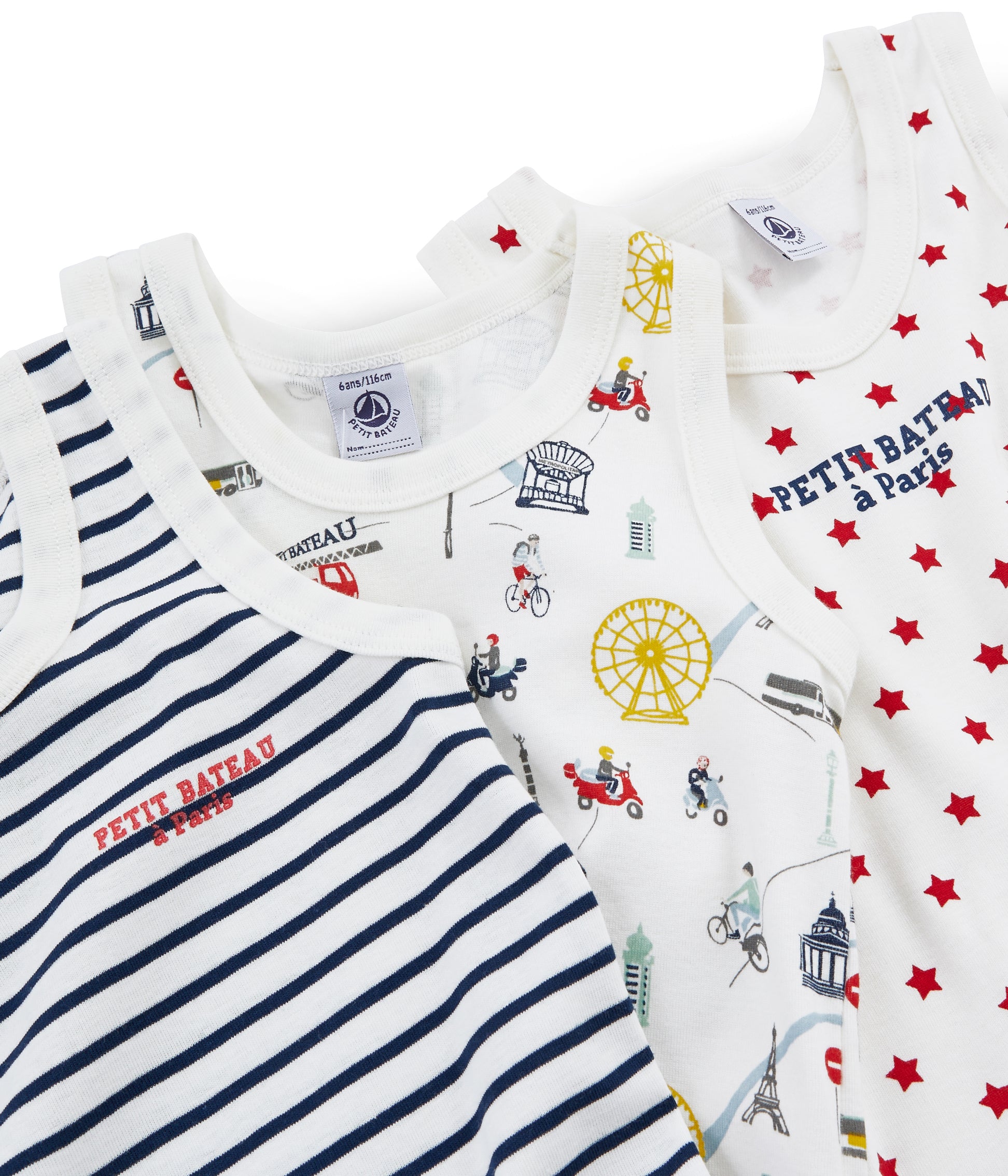 Boys Multicolor Cotton Vest Sets