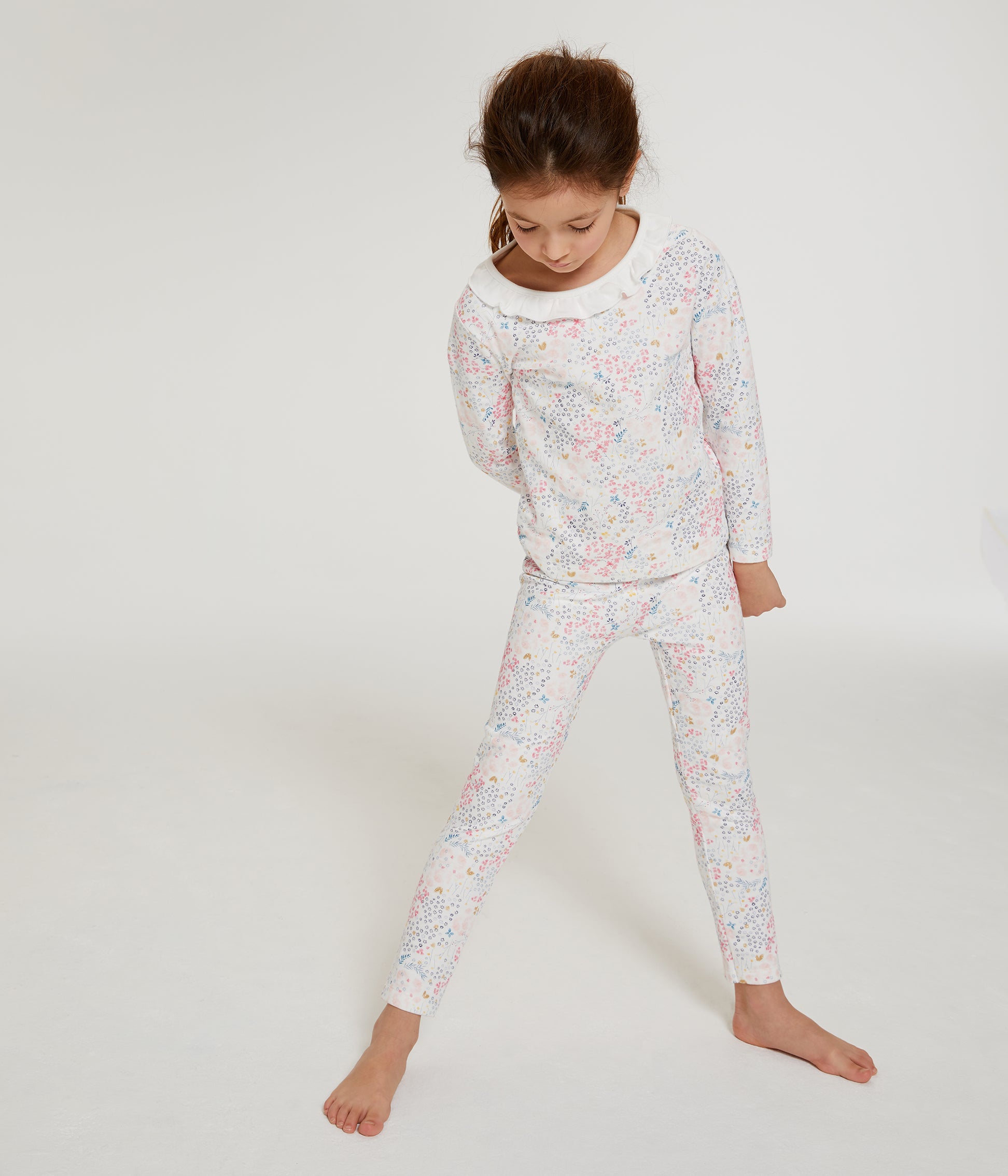 Girls Multicolor Cotton Nightwear Set
