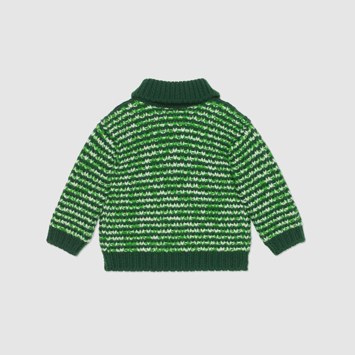 Baby Boys & Girls Green Wool Cardigan