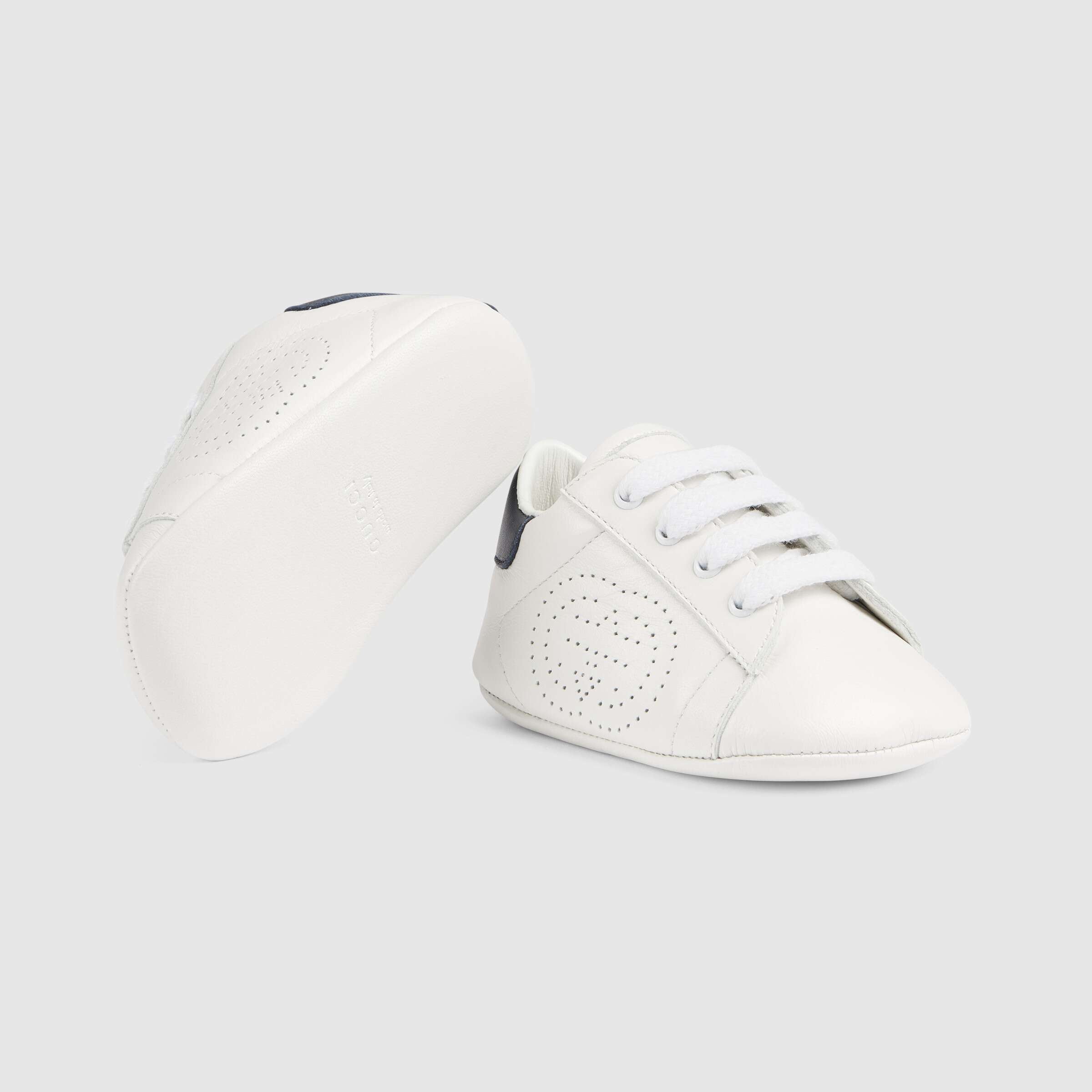 Baby Boys & Girls Great White GG Lamb Skin Sneakers