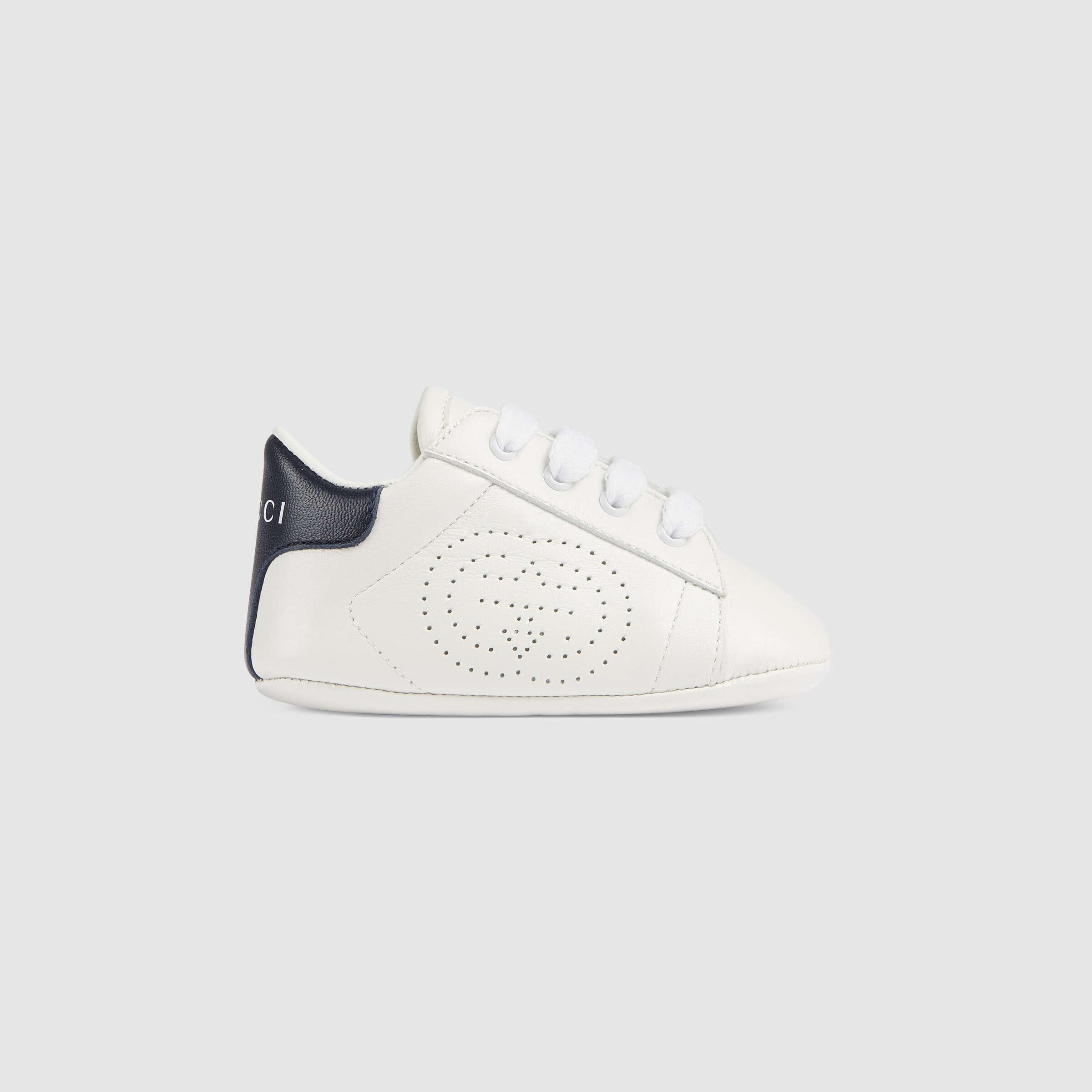 Baby Boys & Girls Great White GG Lamb Skin Sneakers