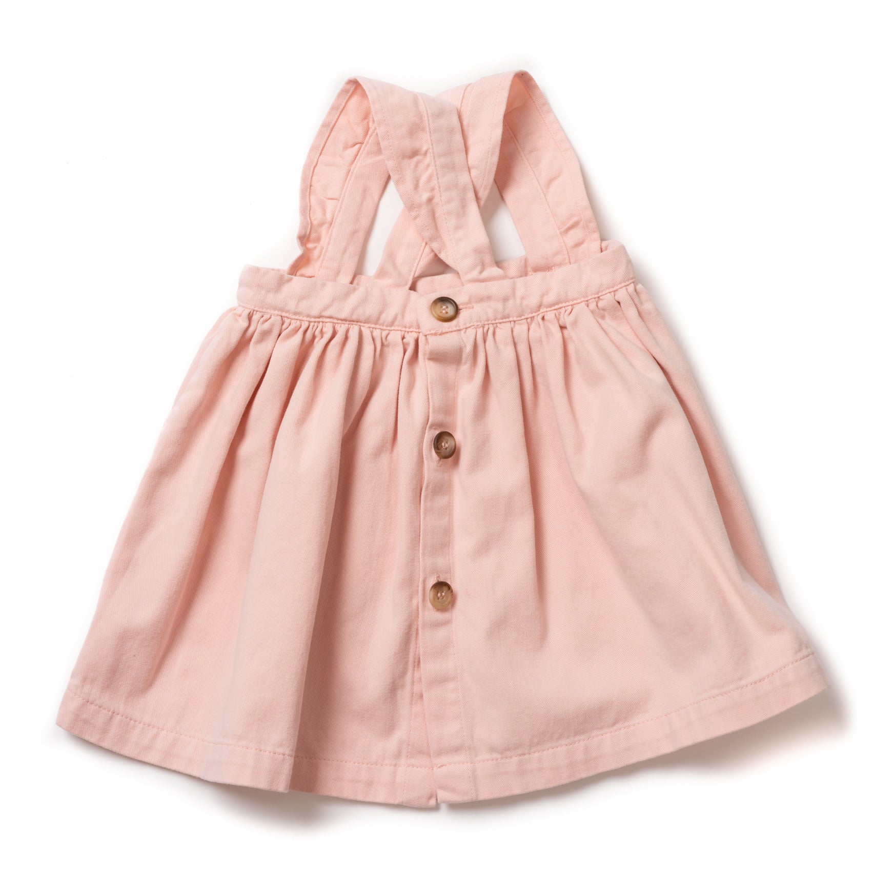 Jupe en coton à bretelles en velours rose pour bébés filles