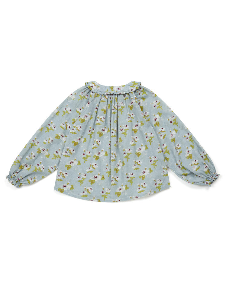 Chemisier en coton à fleur peinte pour filles