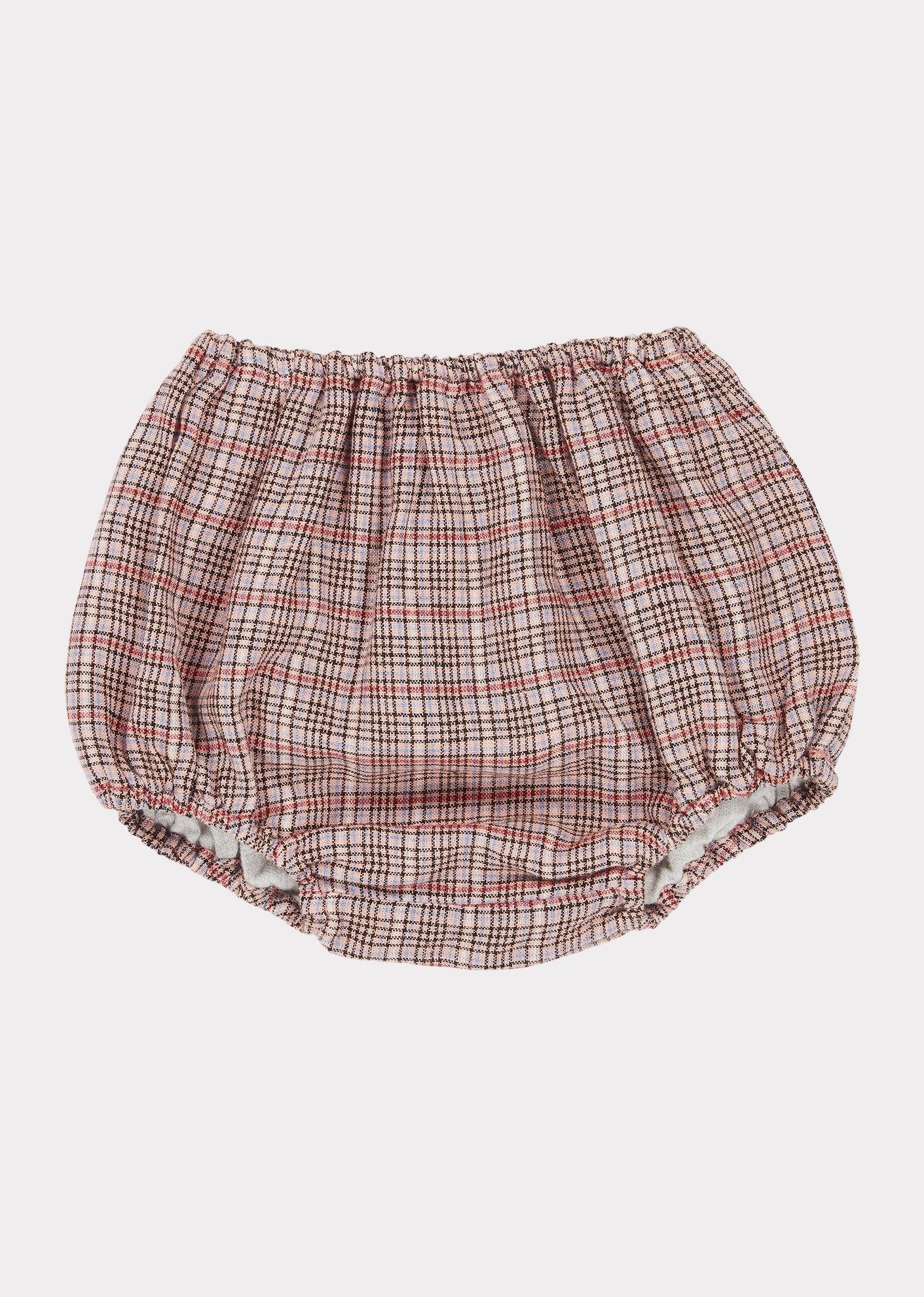 Ensemble tunique à carreaux rose pour bébés filles