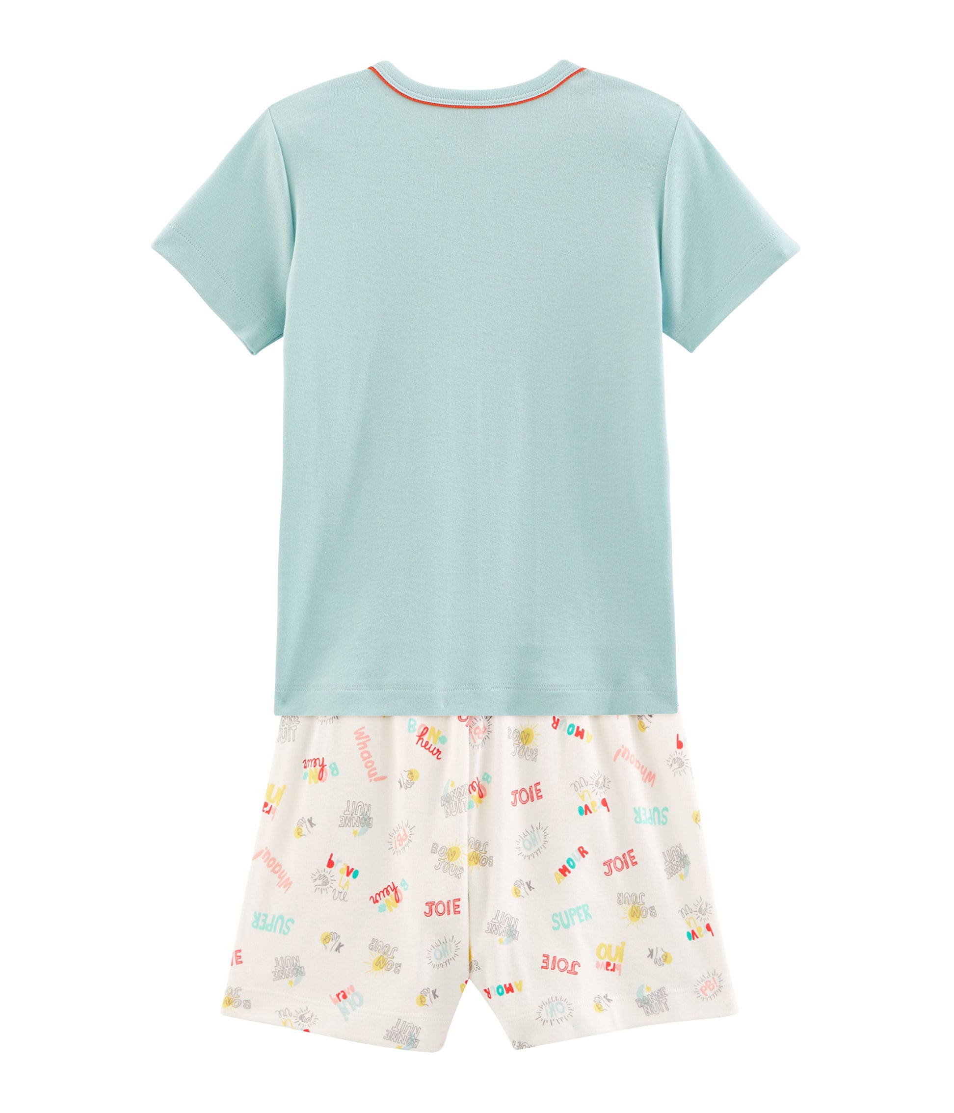 Boys Cyan Cotton Nightwear Set