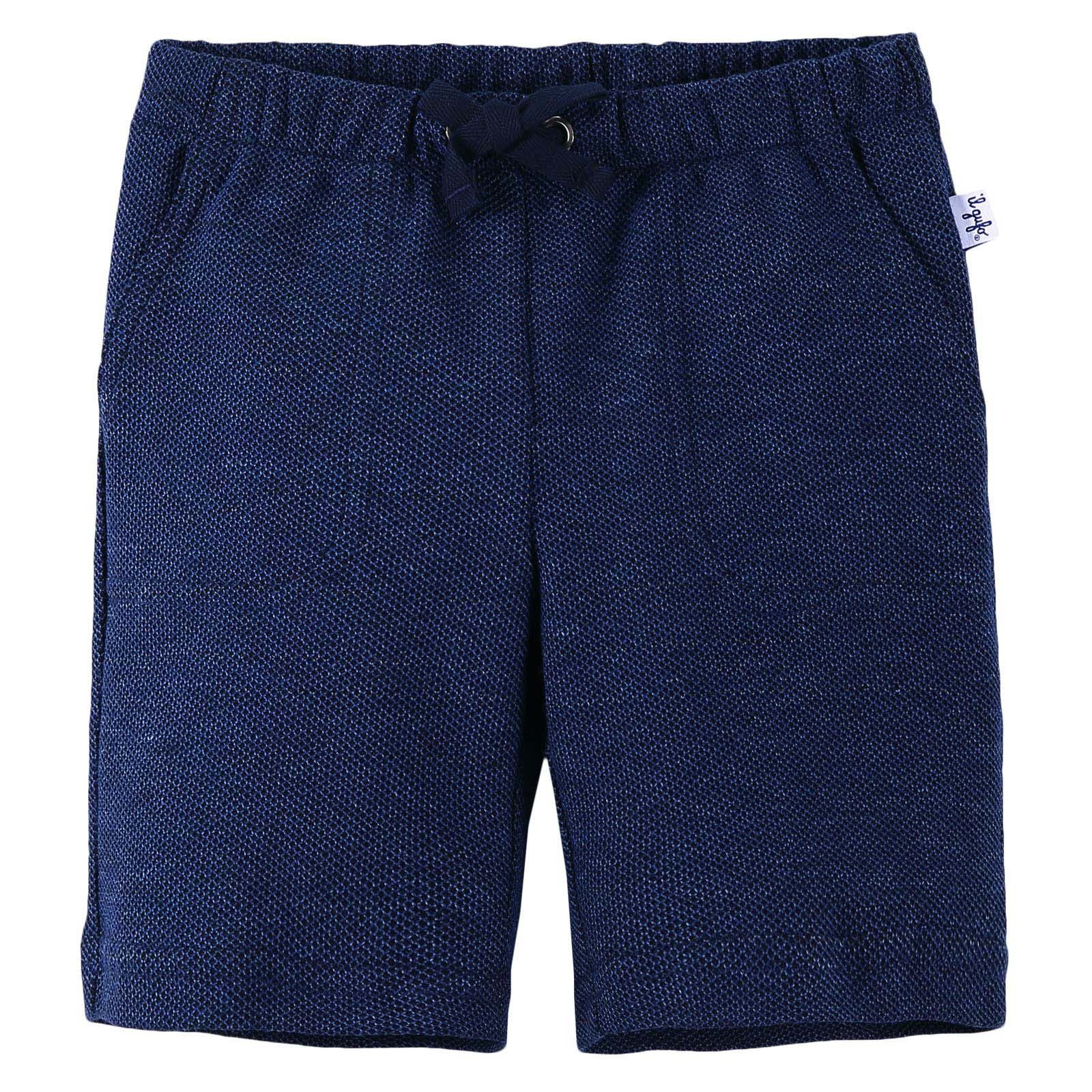 Boys Blue Denim Cotton Bermuda Shorts - CÉMAROSE | Children's Fashion Store - 1