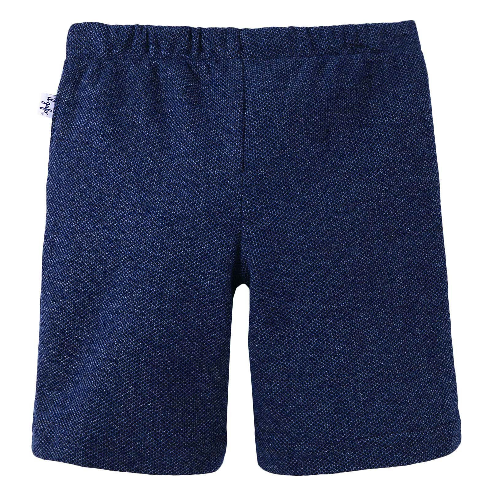 Boys Blue Denim Cotton Bermuda Shorts - CÉMAROSE | Children's Fashion Store - 2