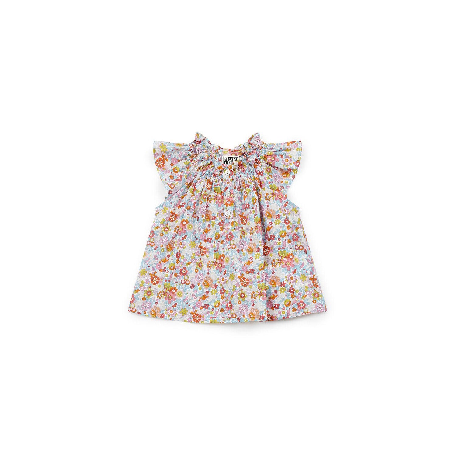Haut en coton multicolore pour bébé fille