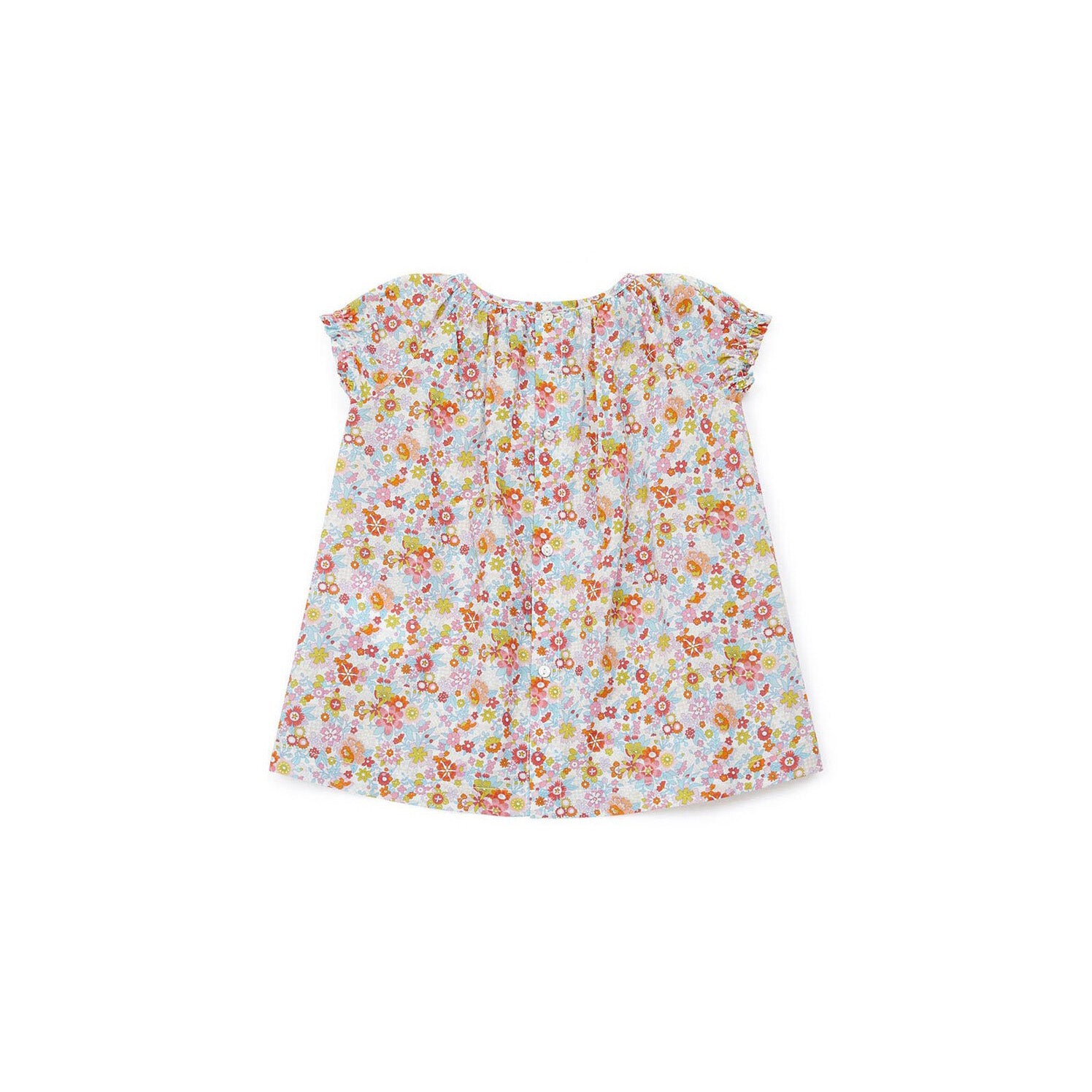 Robe en Coton Fleurie Multicolore pour Bébé Fille